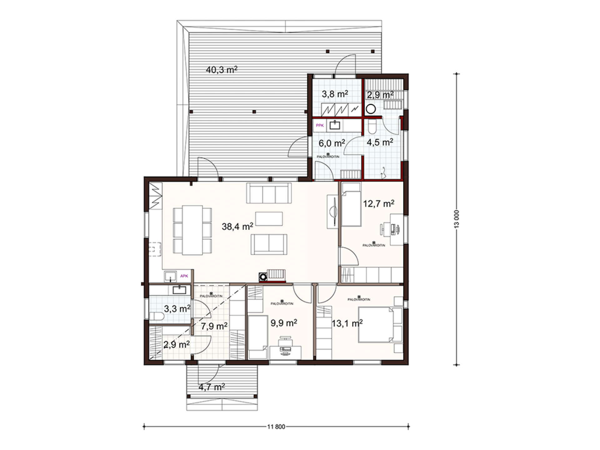 План 1-го этажа