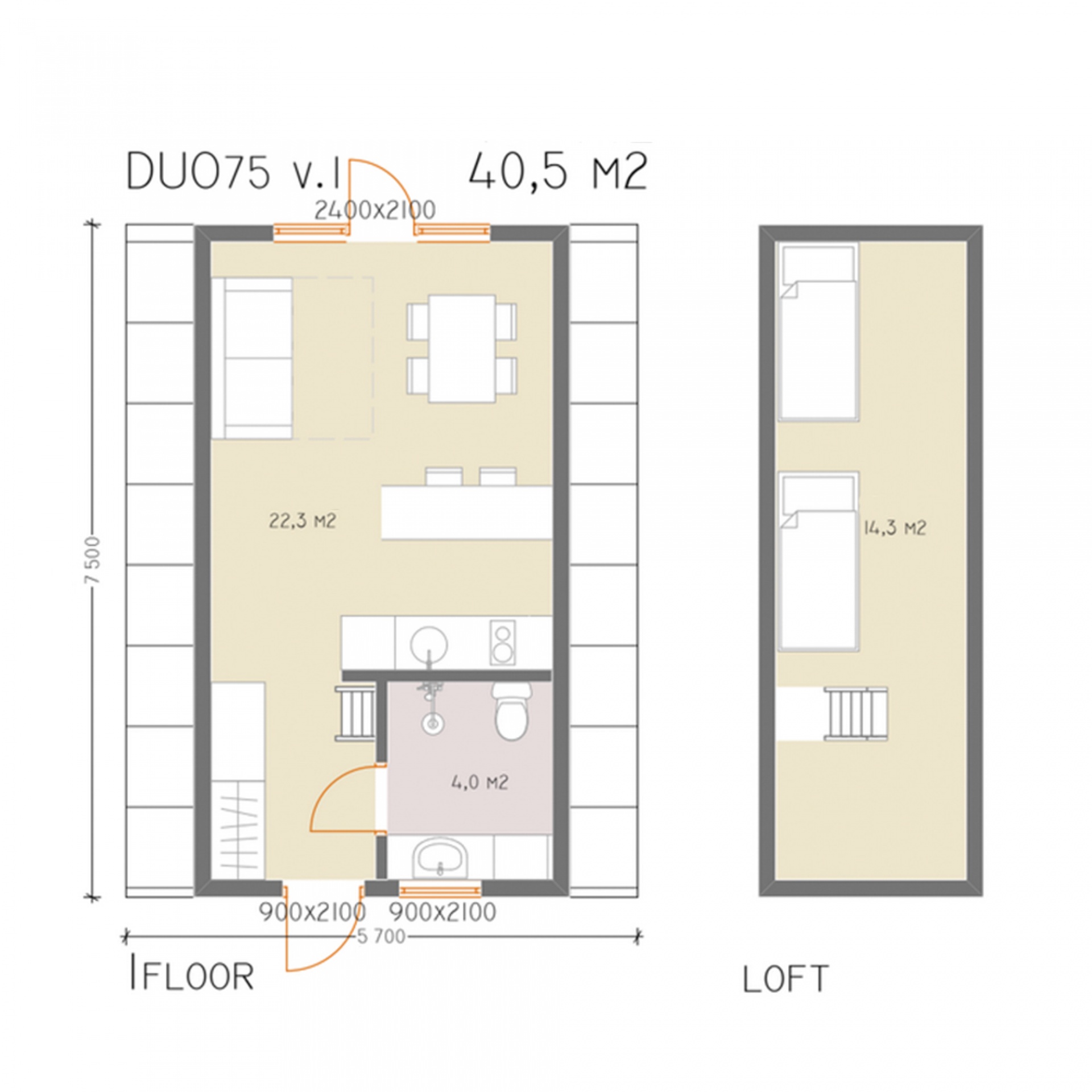 План первого этажа