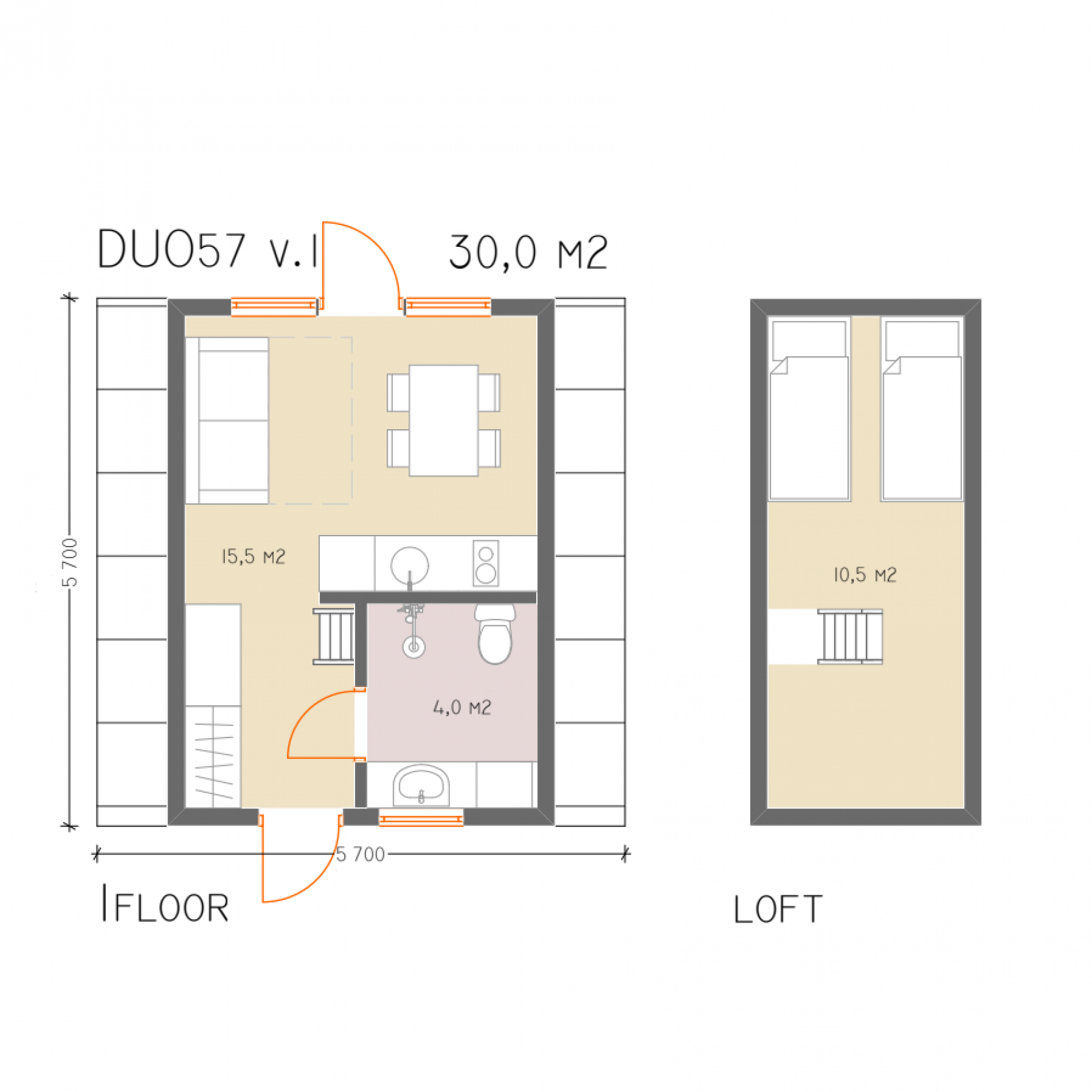 План первого этажа