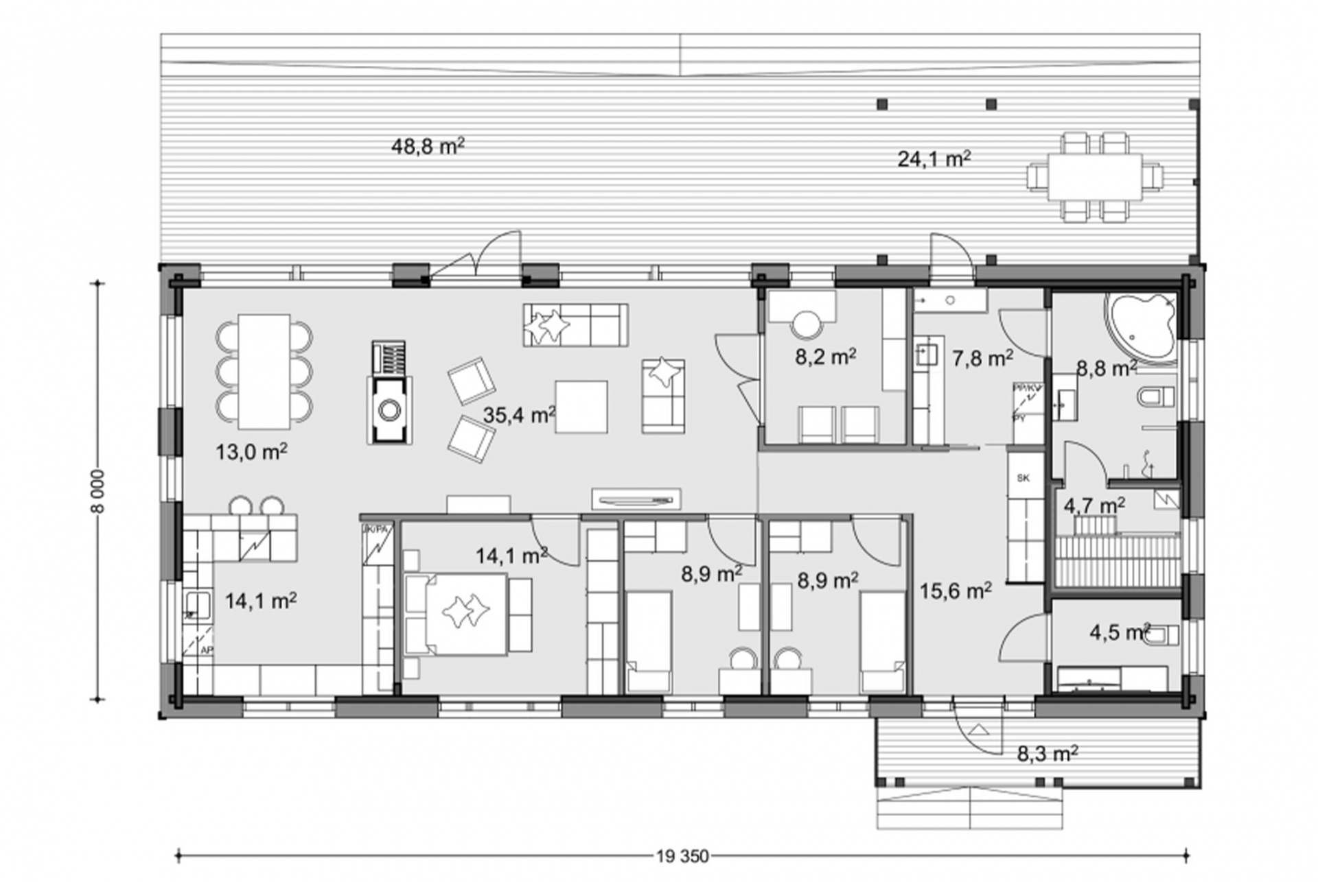 План 1-го этажа