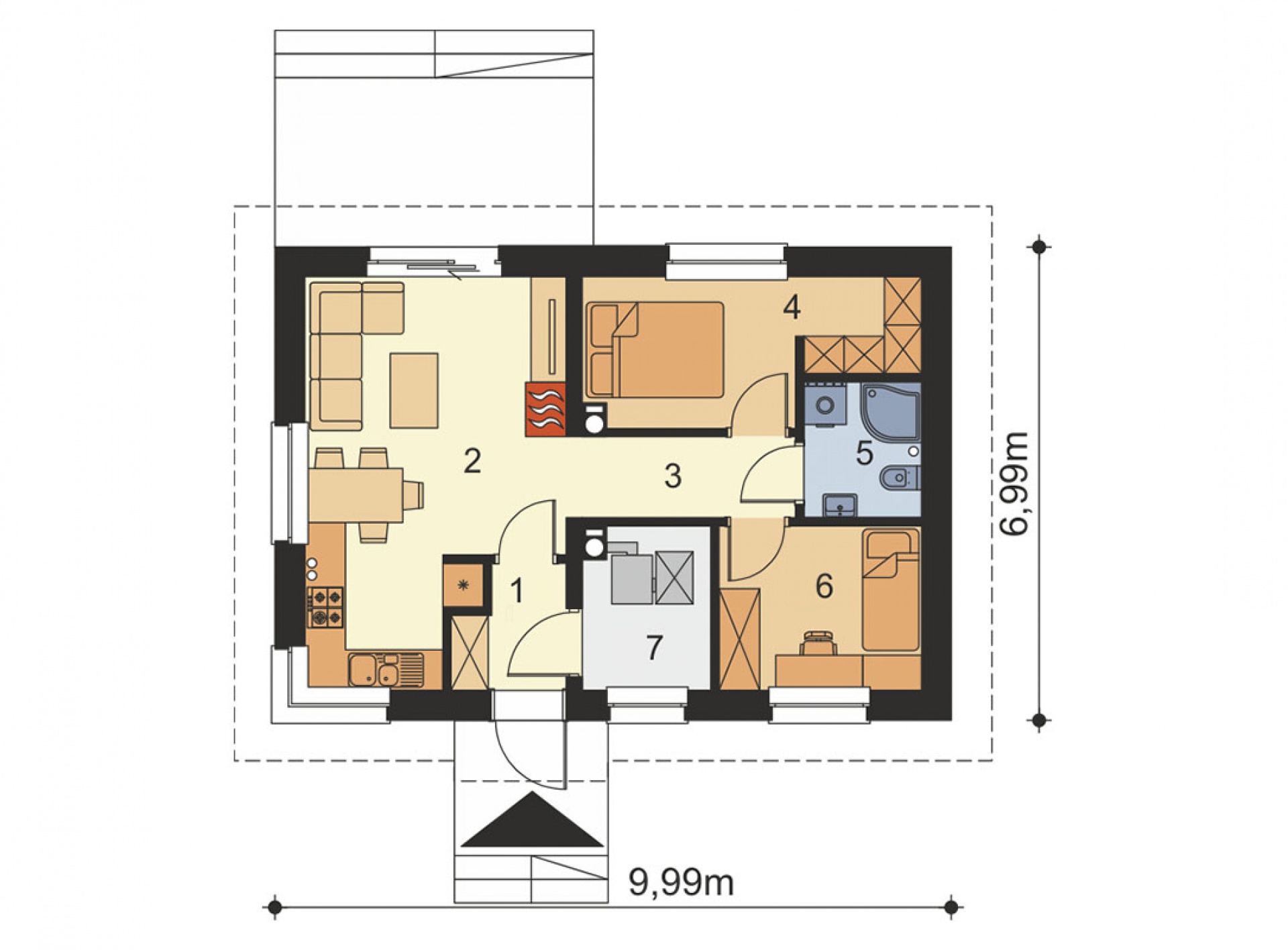 План первого этажа