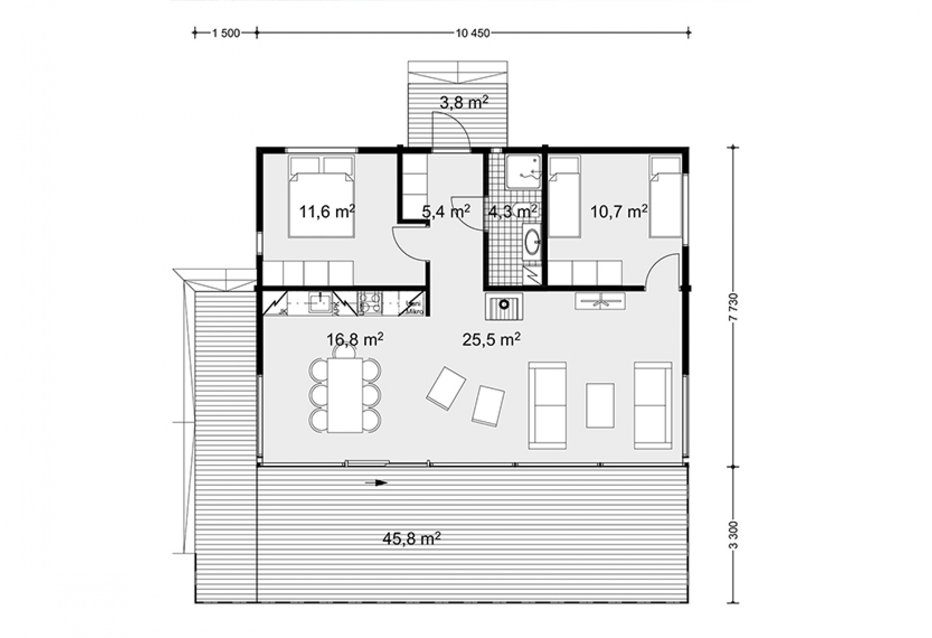 План первого этажа