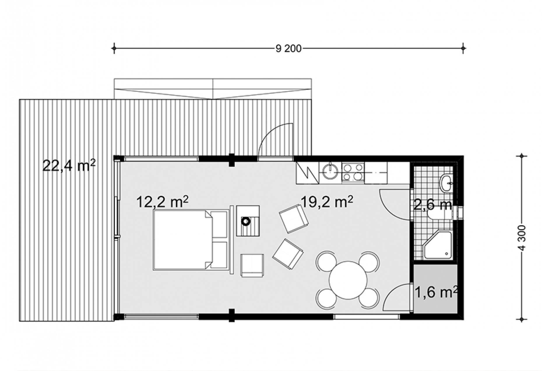 План первого этажа