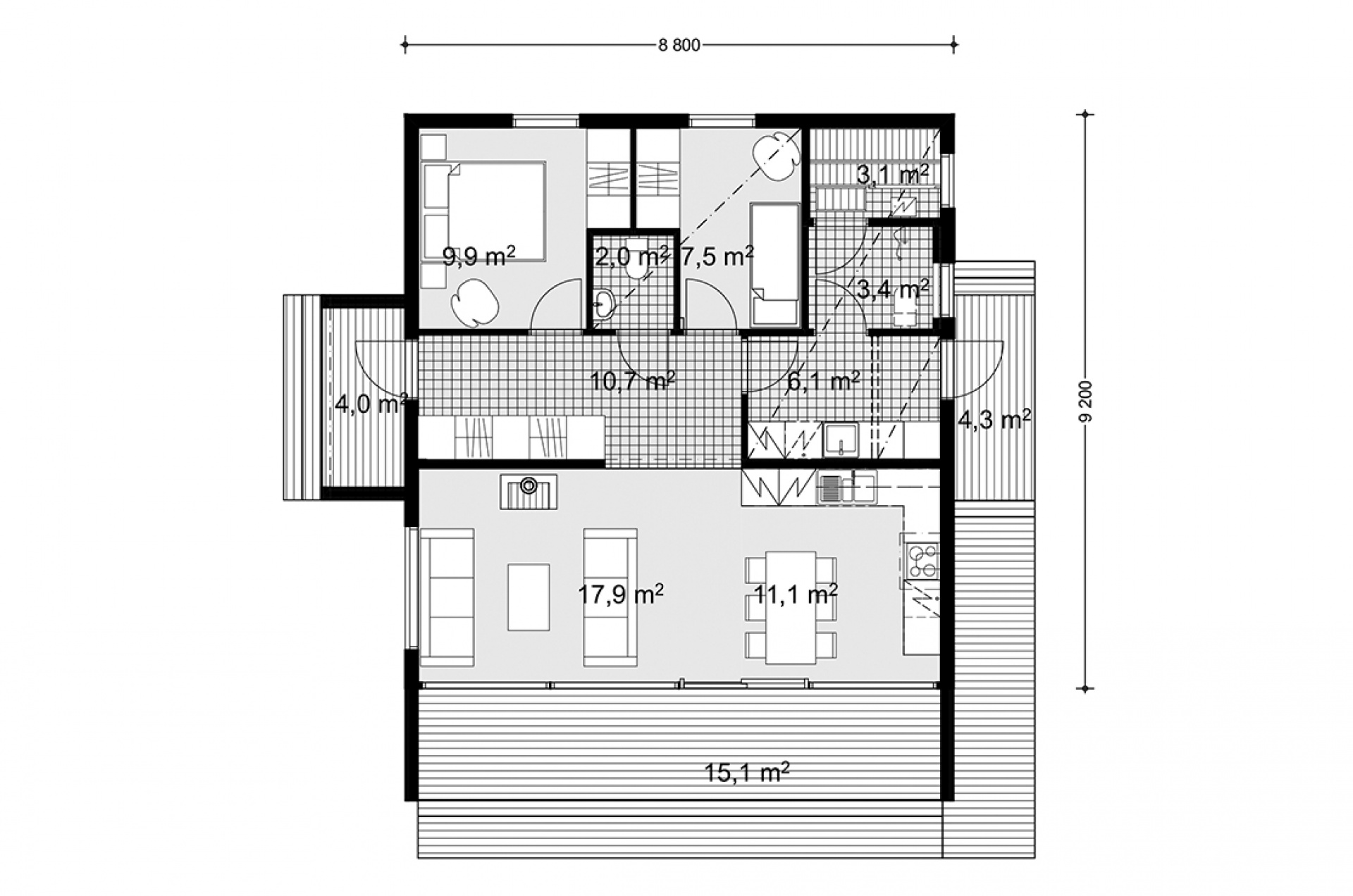 План первого этажа