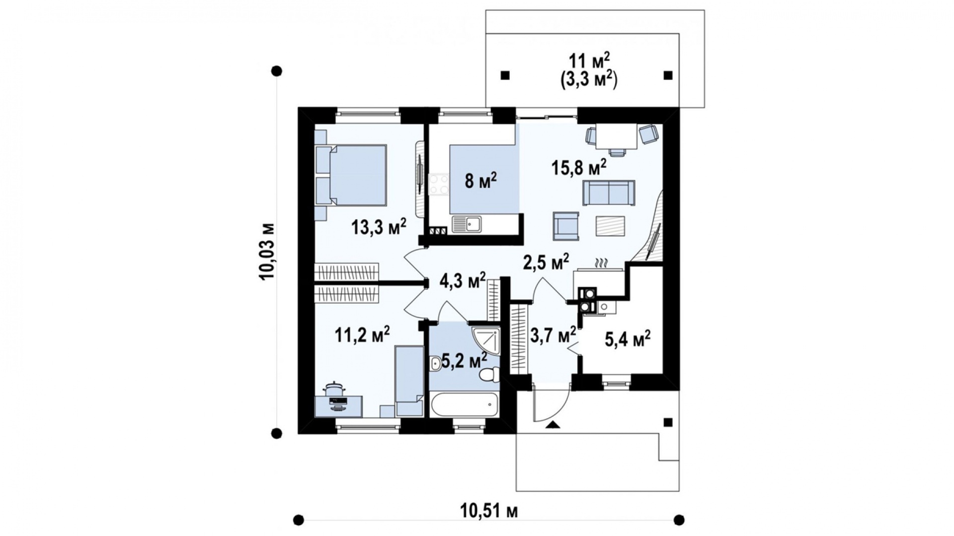 План первого этажа