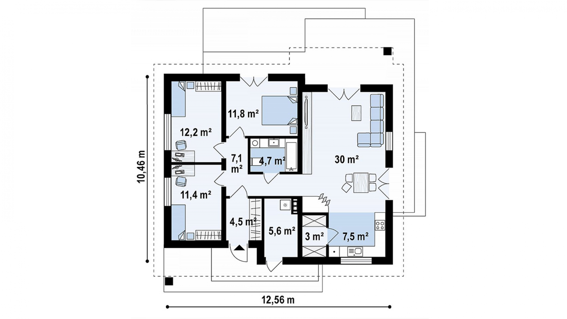 План 1-го этажа