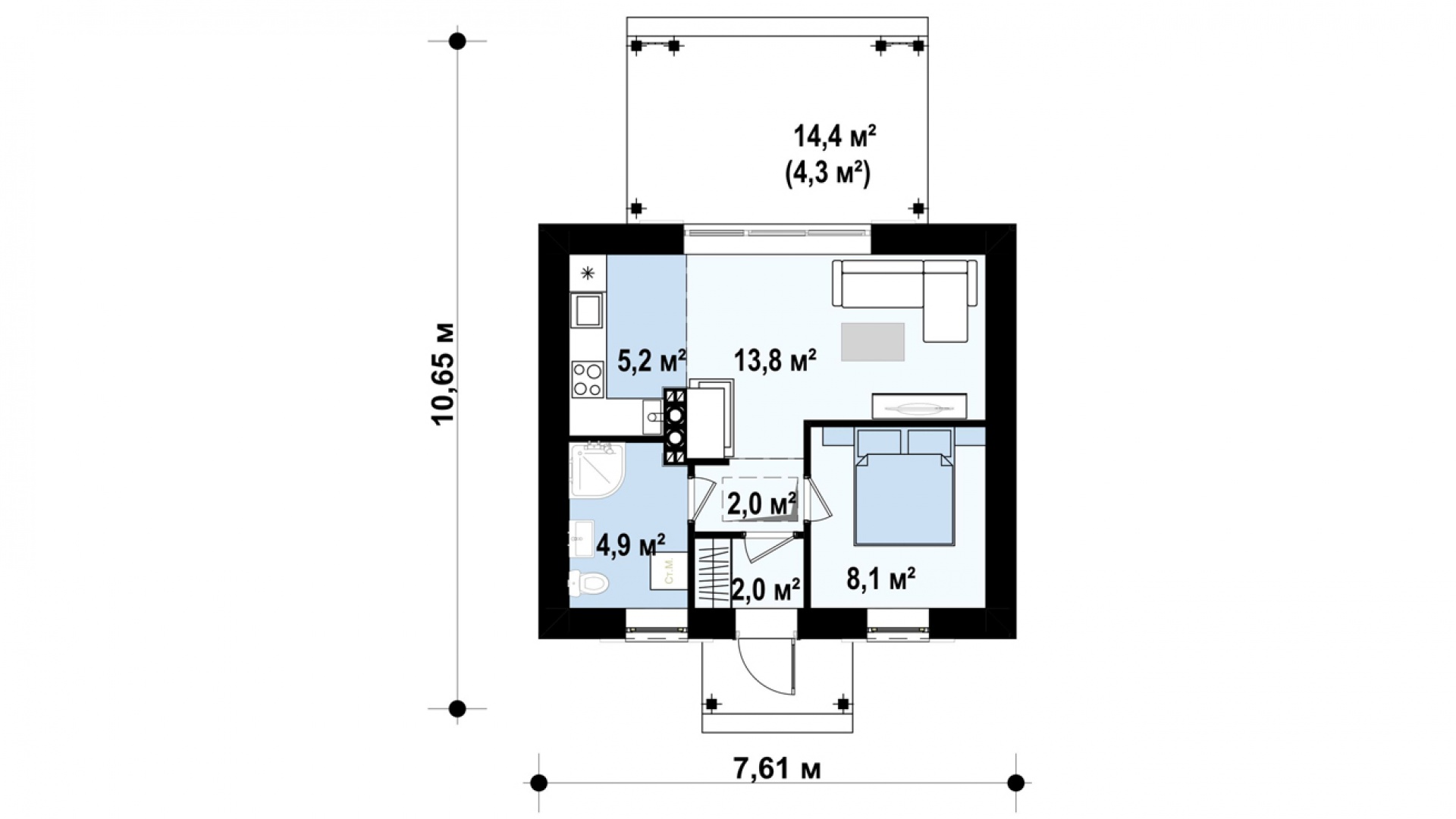 План первого этажа