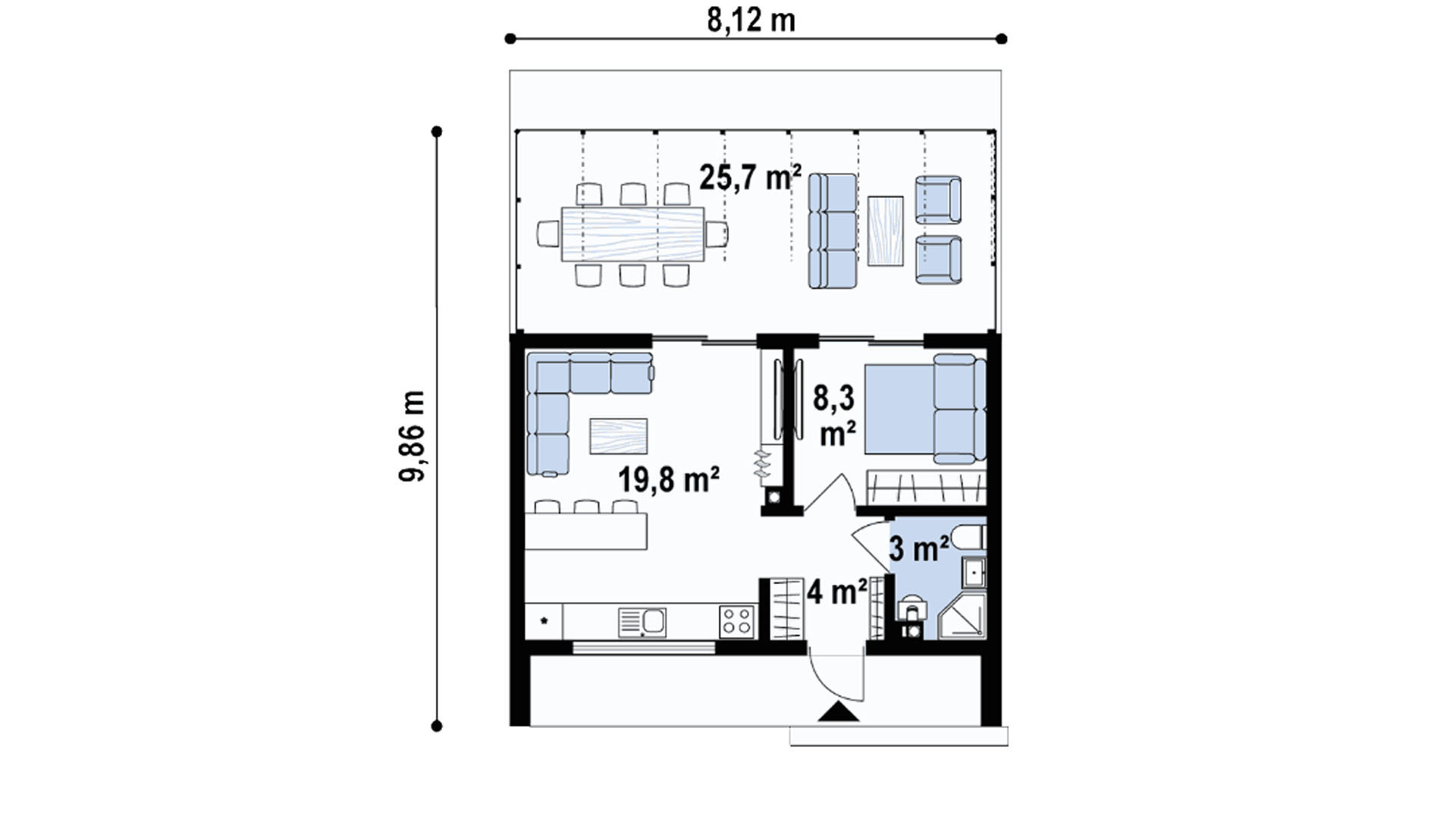 План первого этажа
