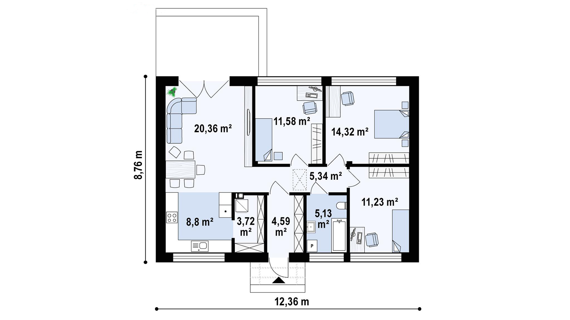 План первого этажа