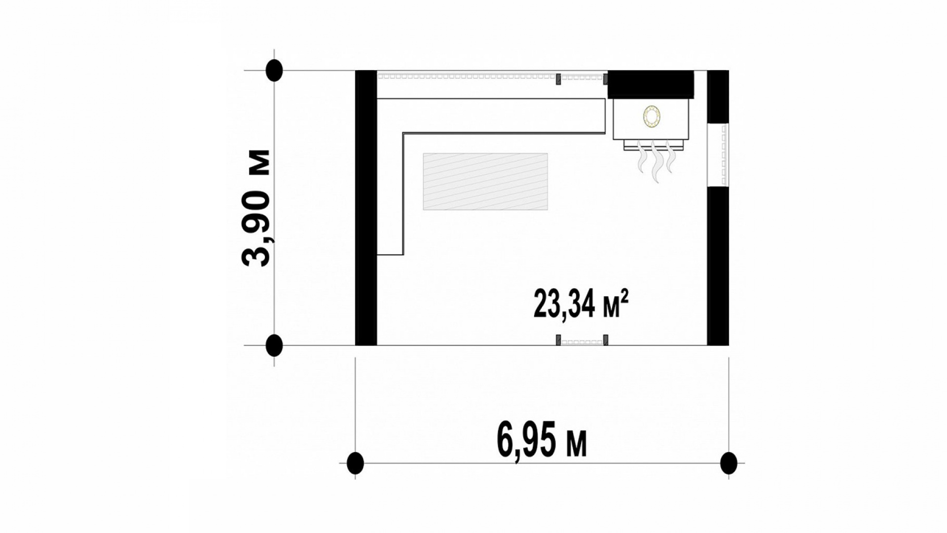План первого этажа
