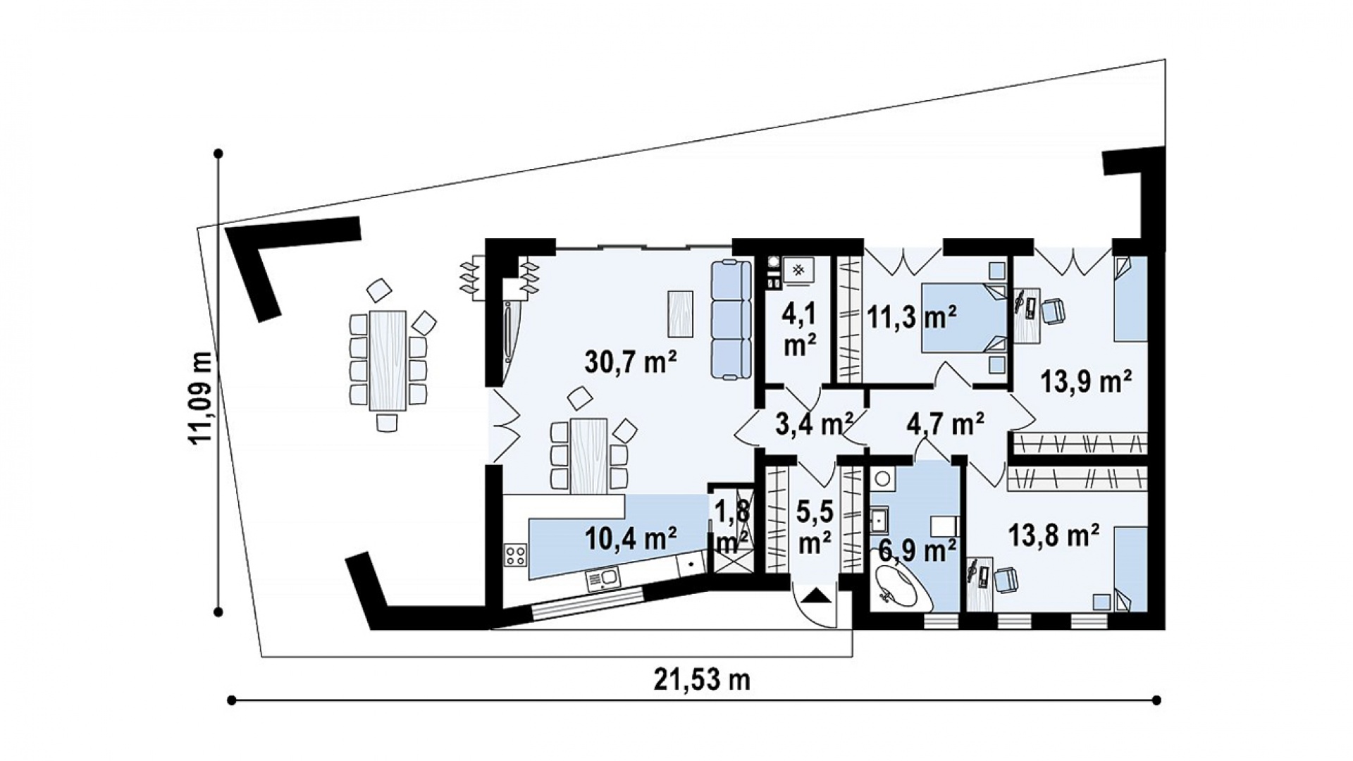 План 1-го этажа