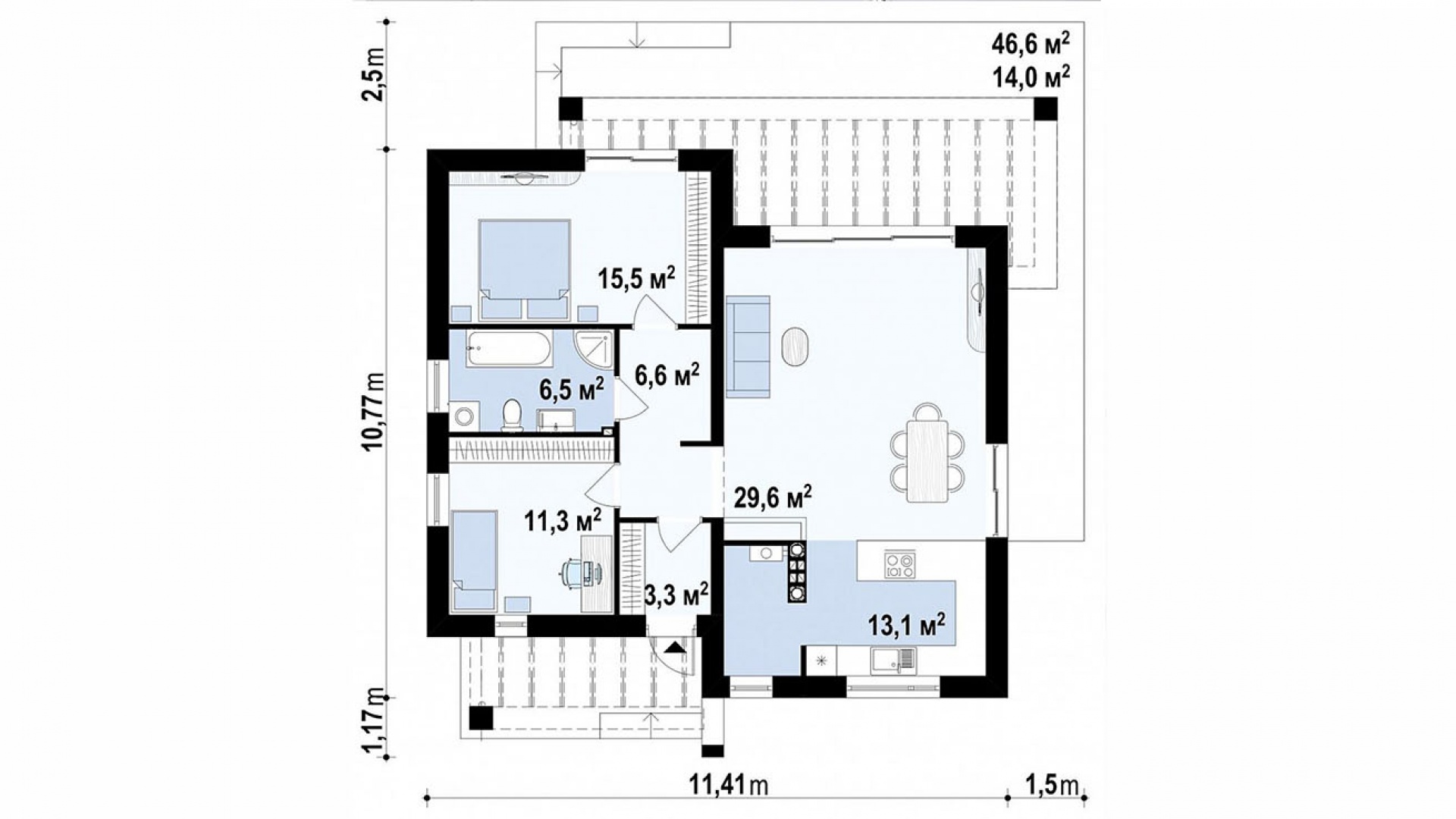 План первого этажа