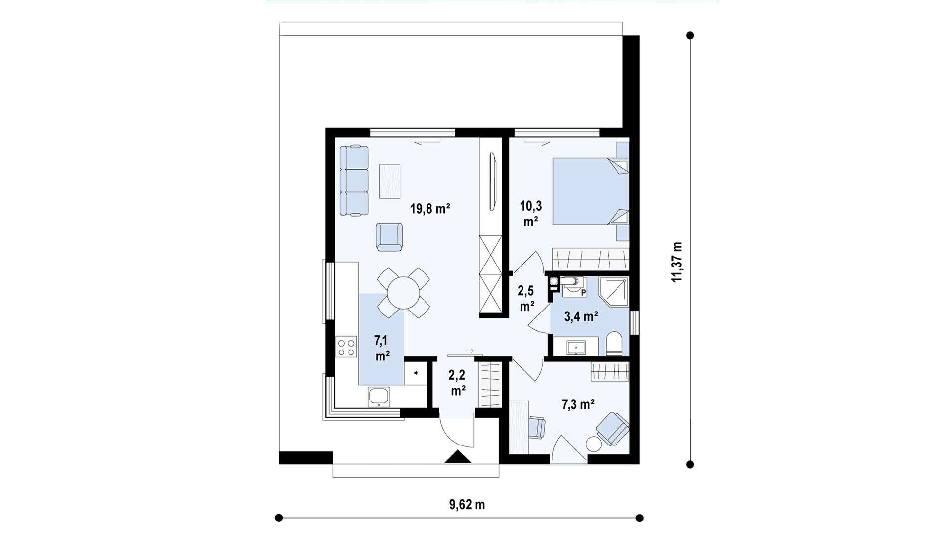 План первого этажа