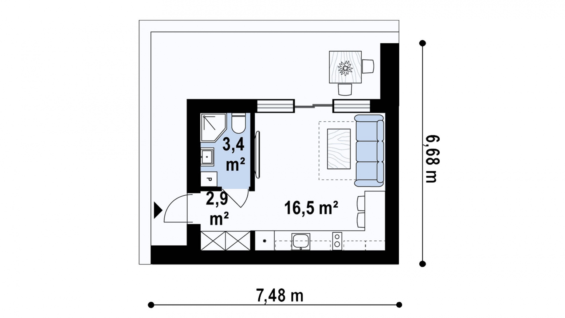 План первого этажа