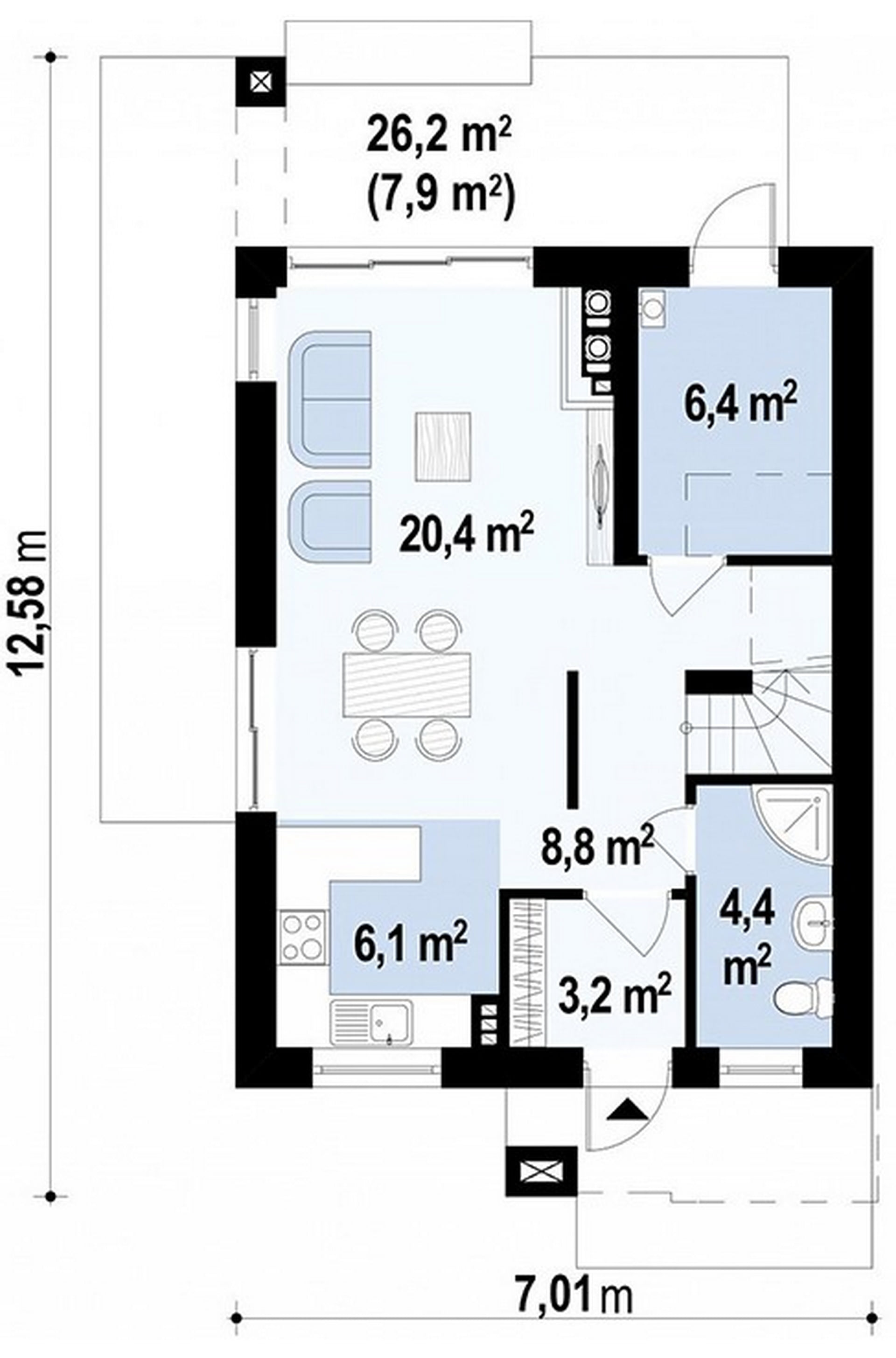 План первого этажа