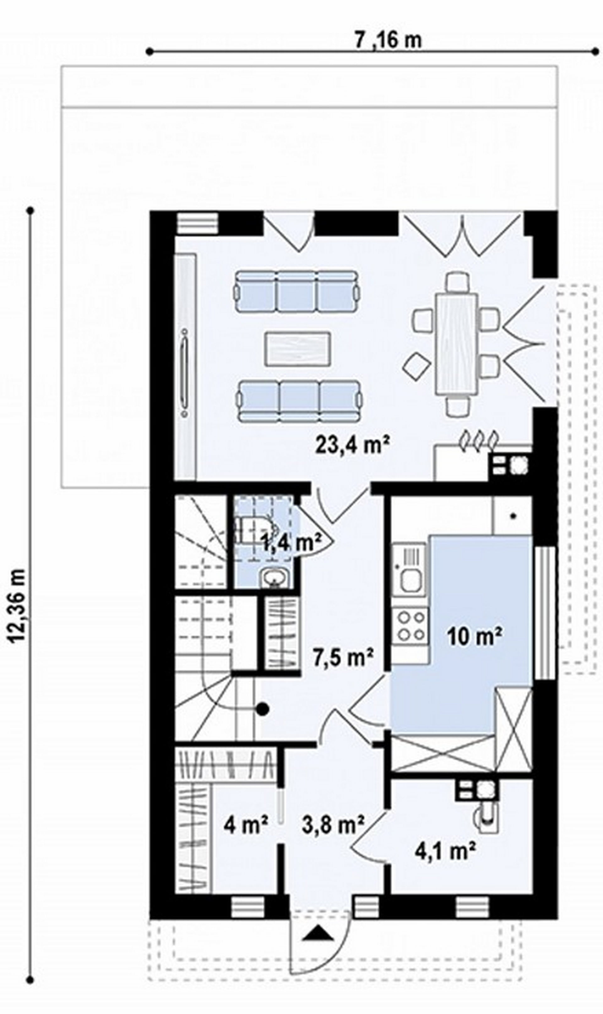 План 1-го этажа