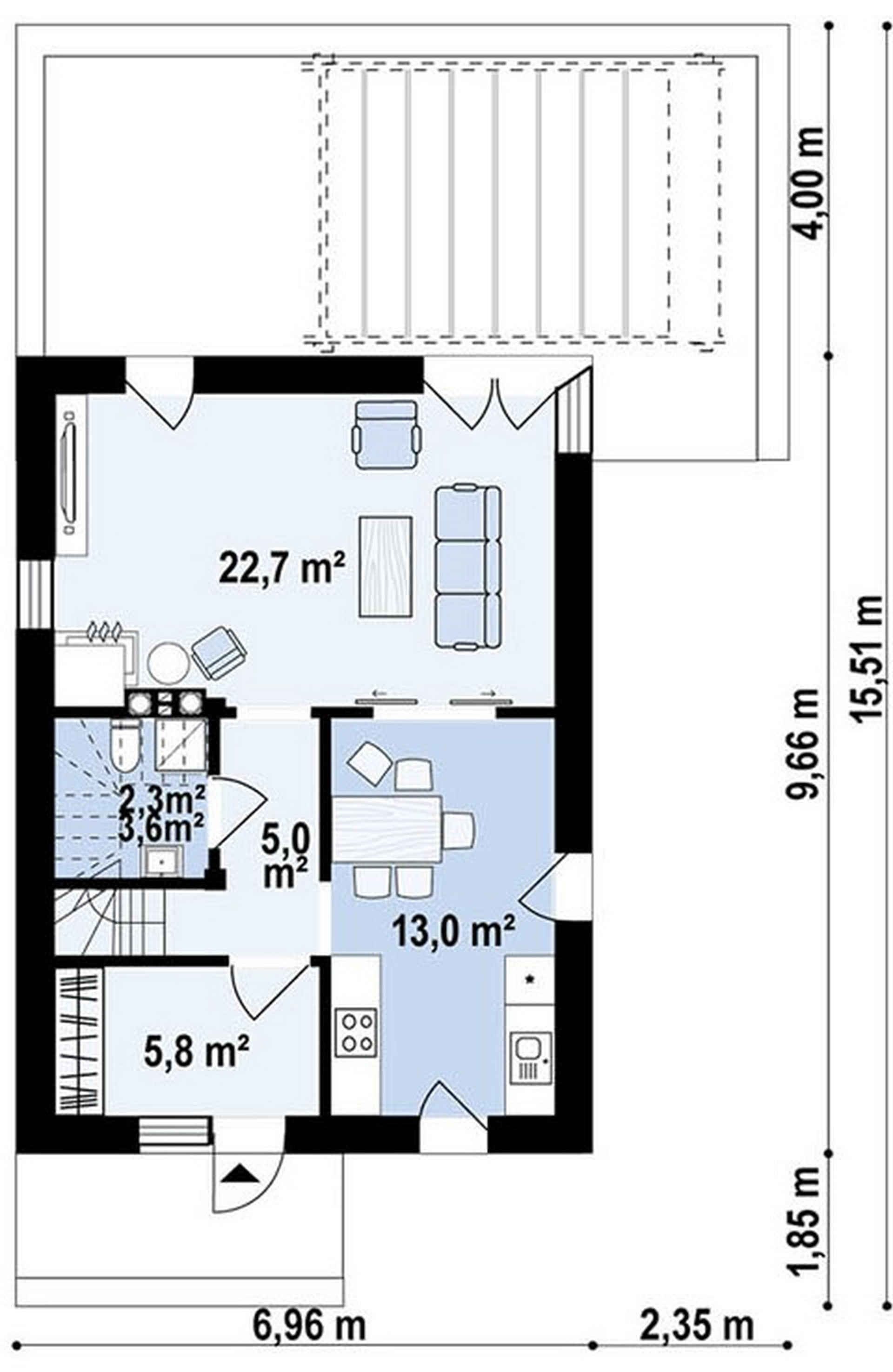 План первого этажа