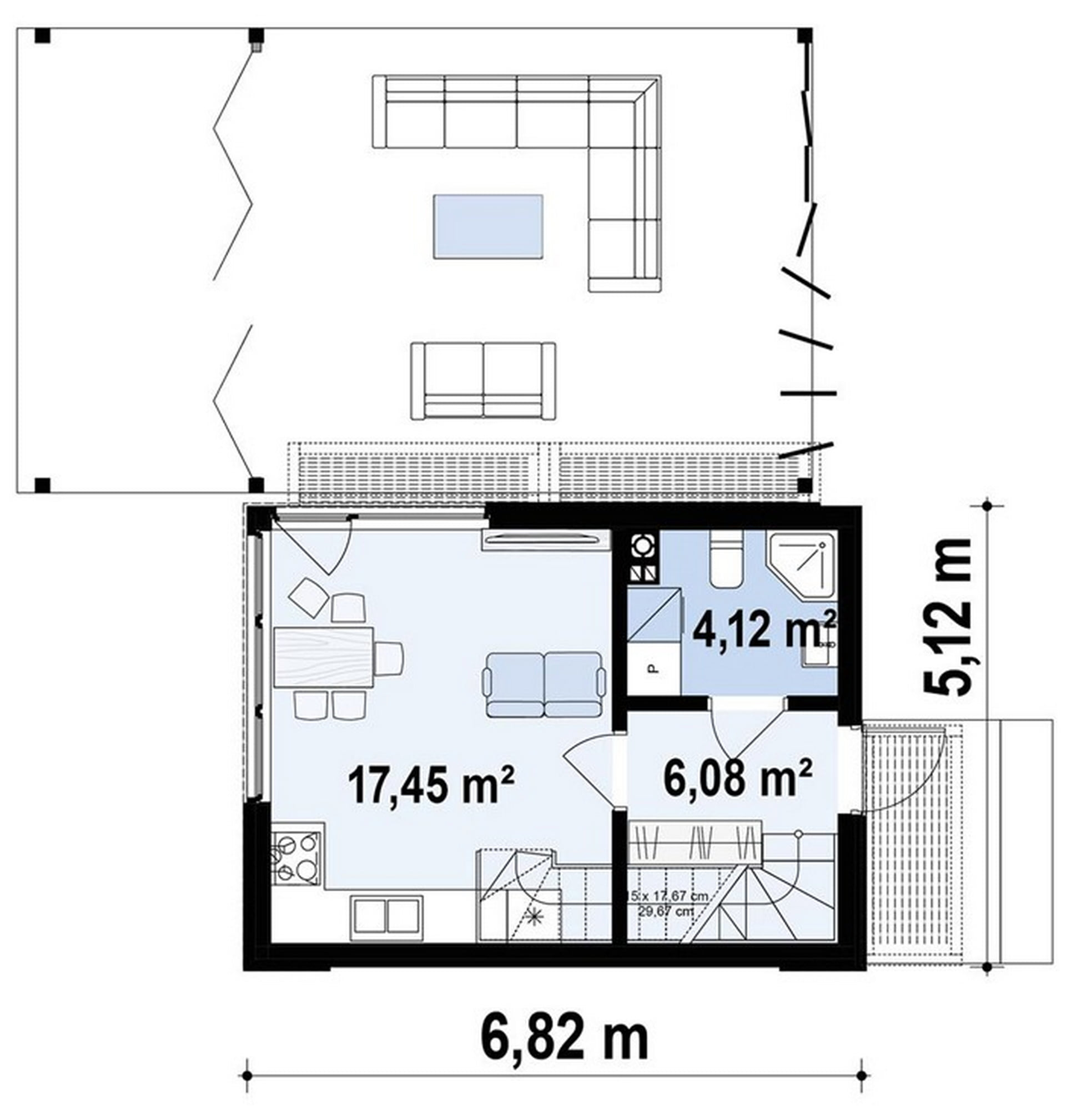 План первого этажа