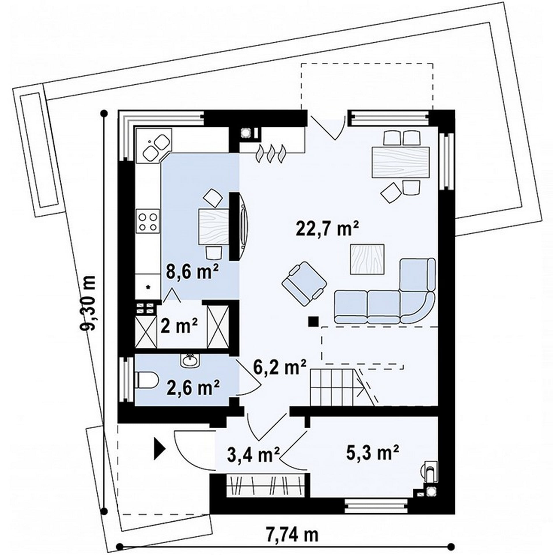 План 1-го этажа