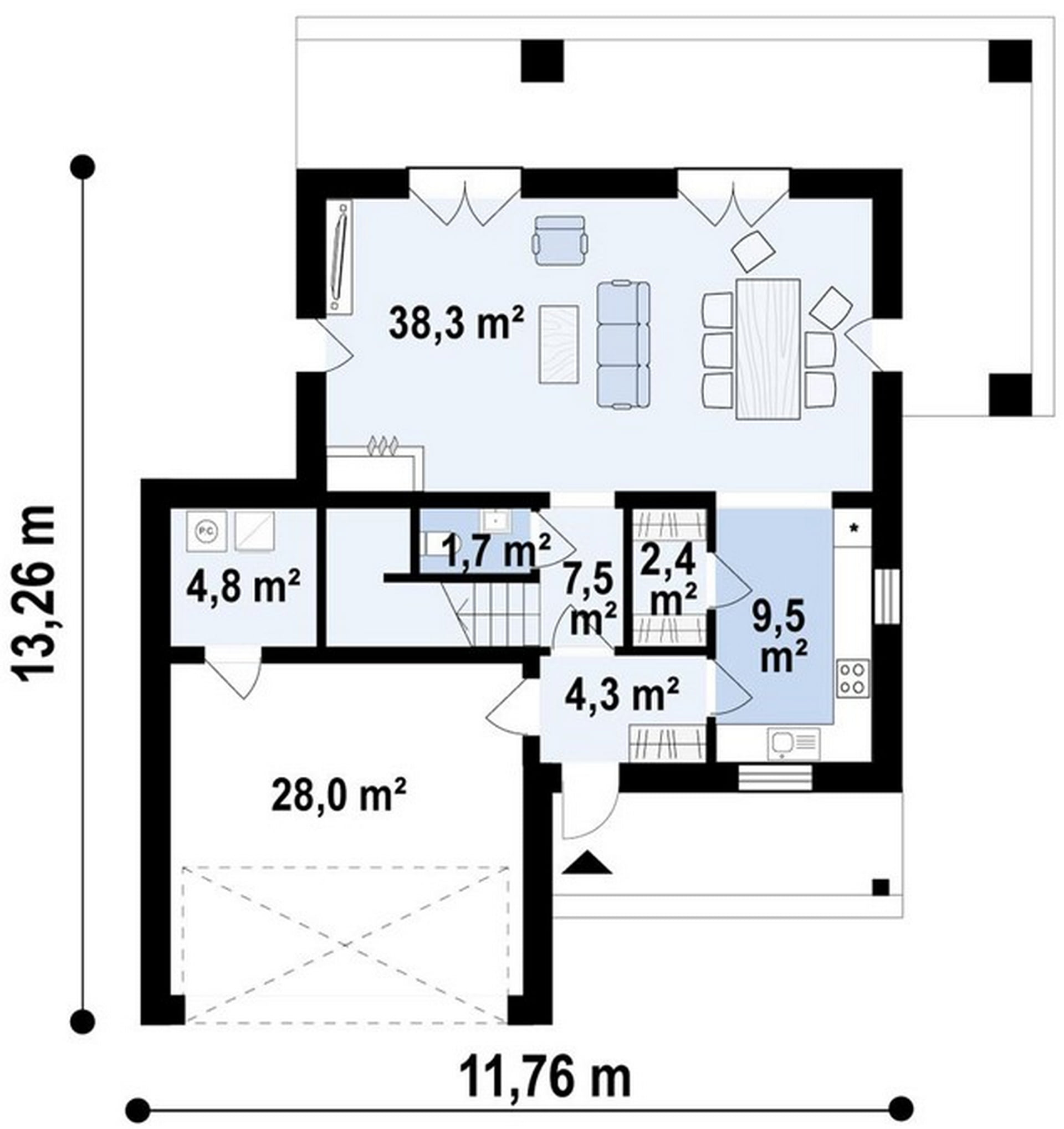 План 1-го этажа