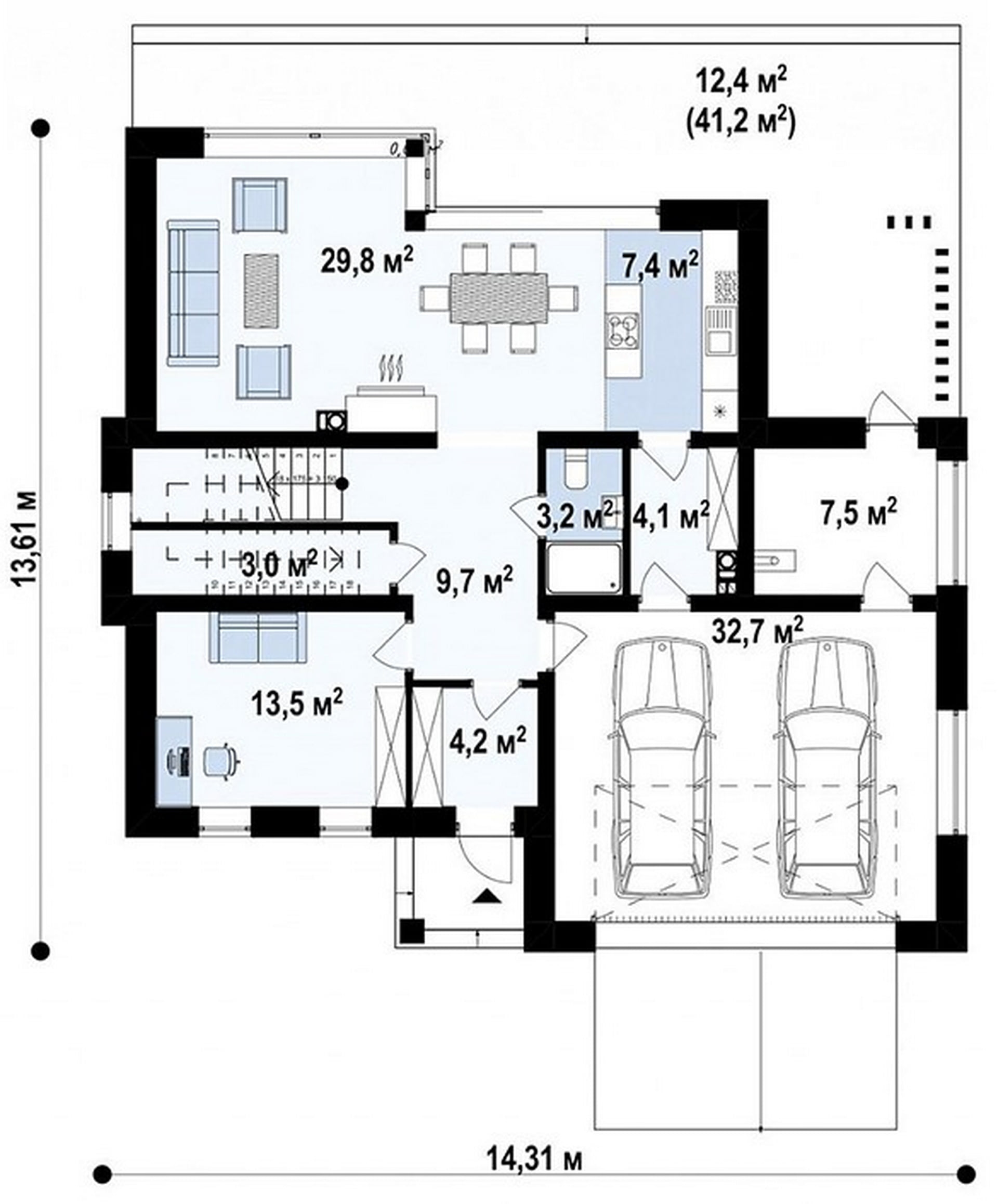 План 1-го этажа