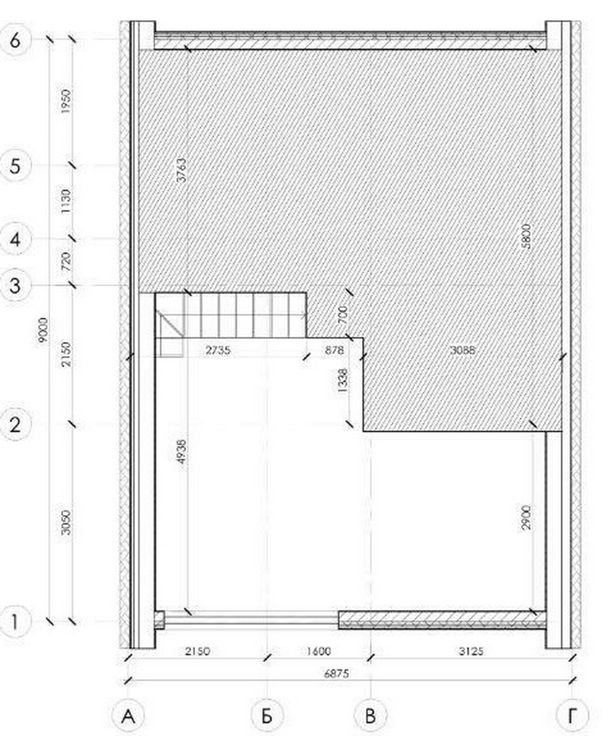 План мансардного этажа