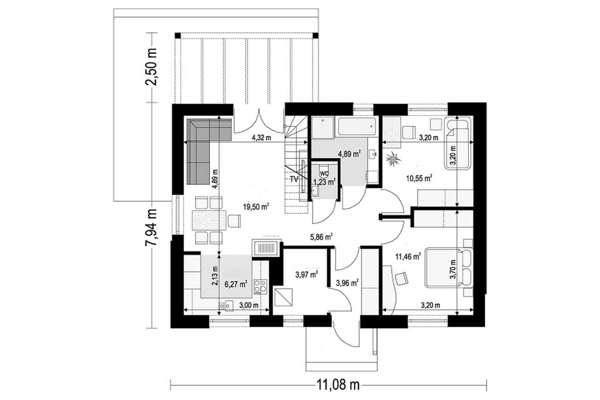 План 1-го этажа