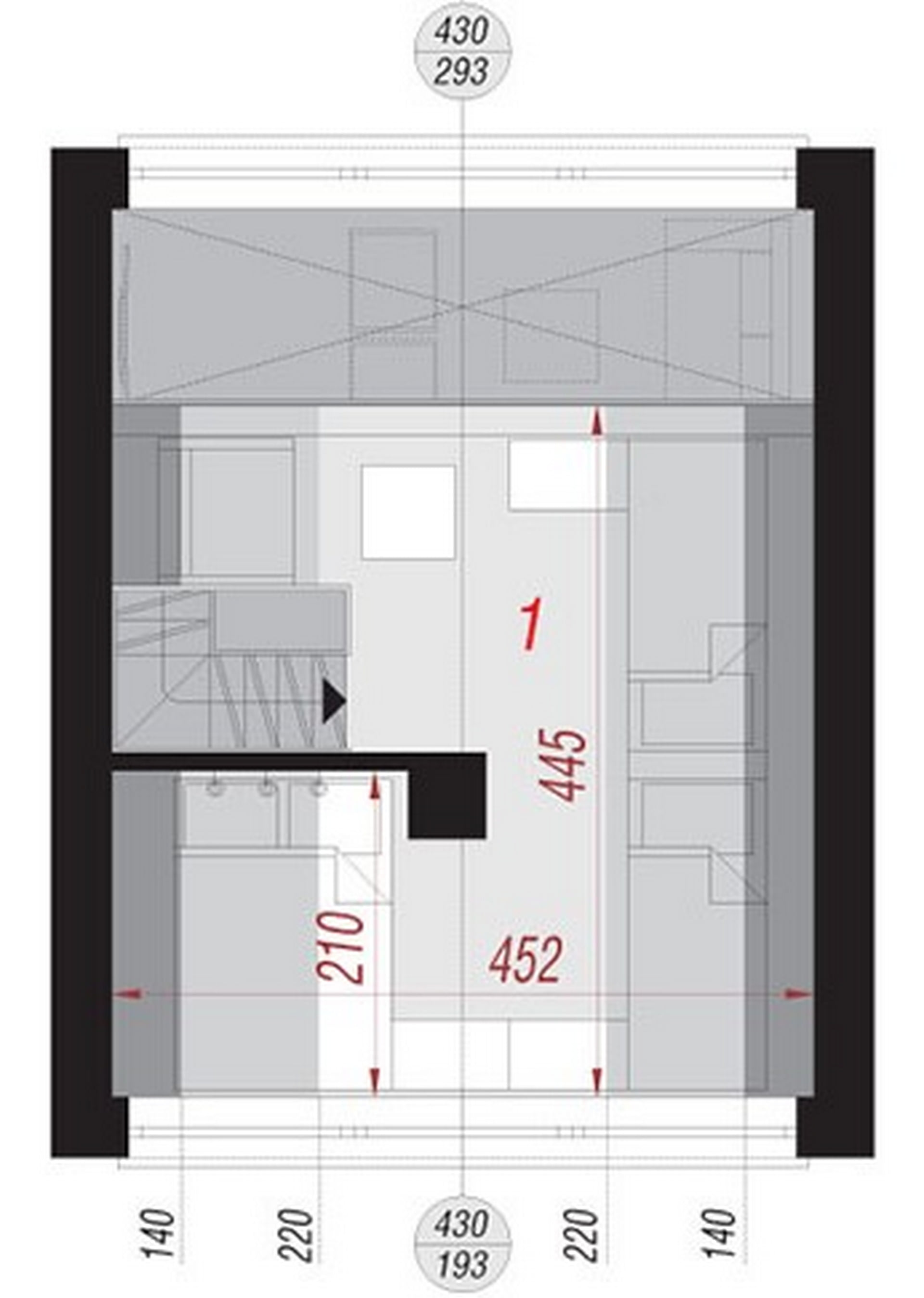 План мансардного этажа