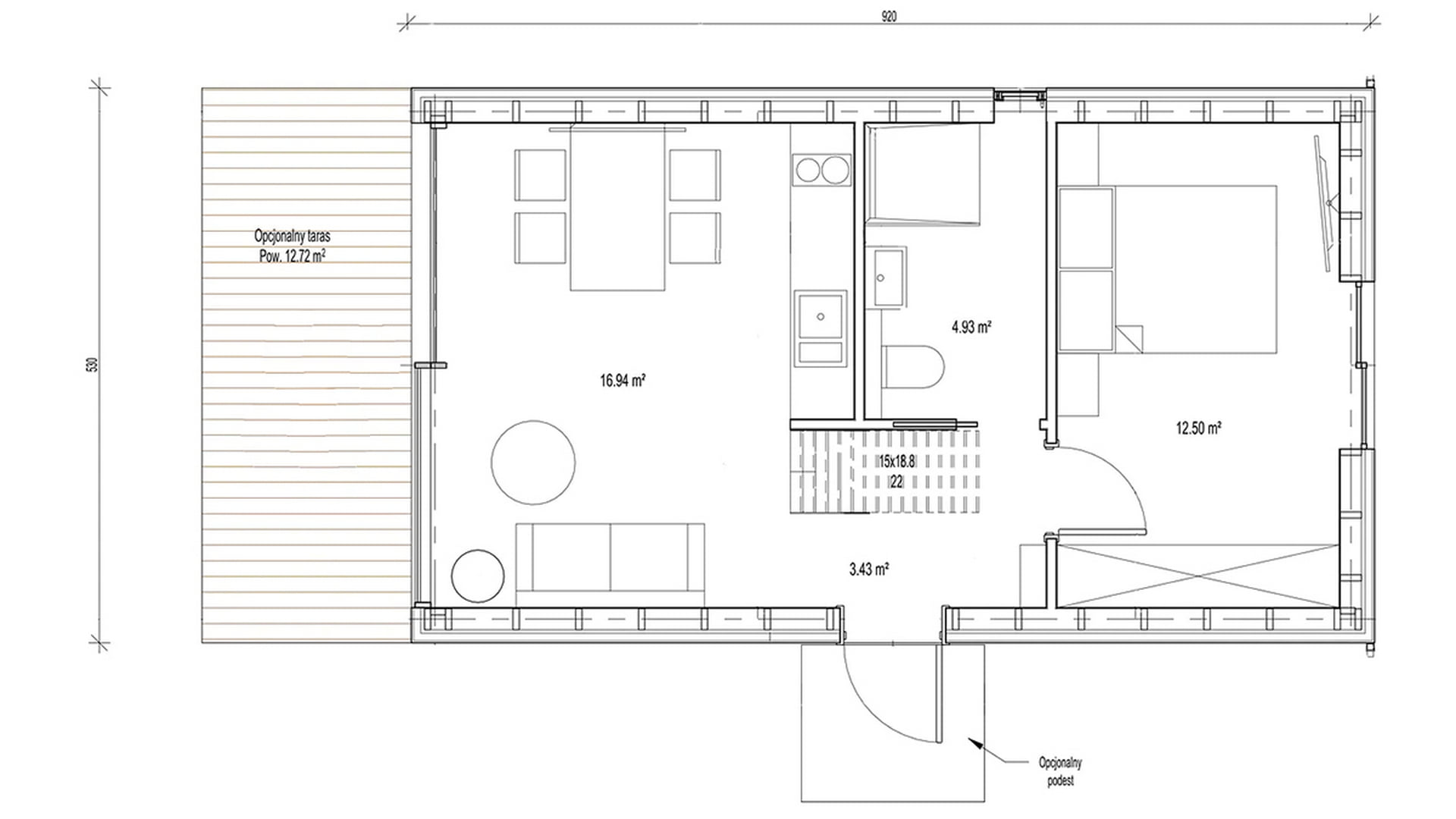 План первого этажа