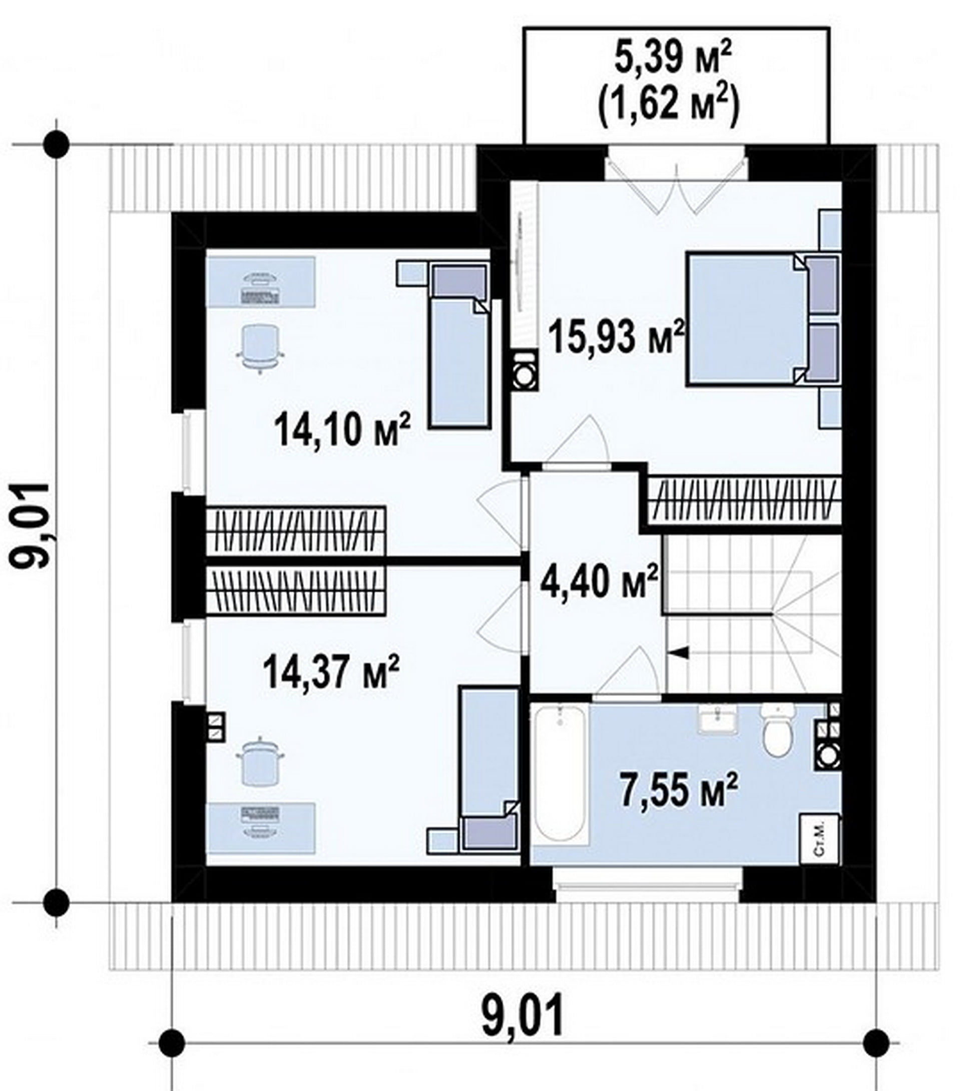 План 2-го этажа
