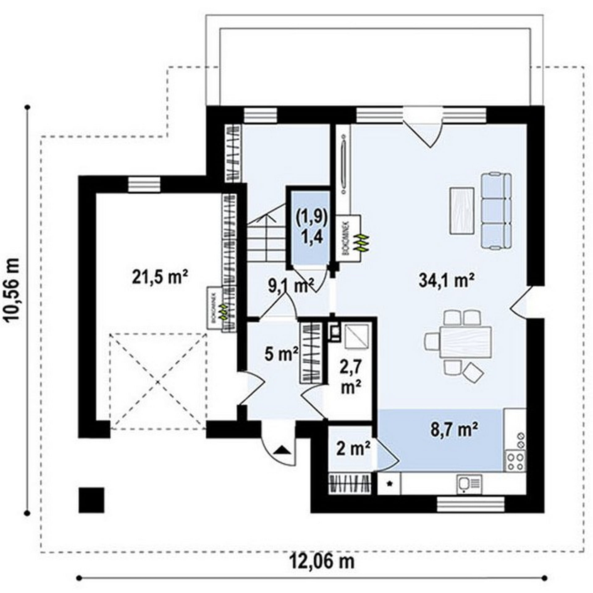 План 1-го этажа