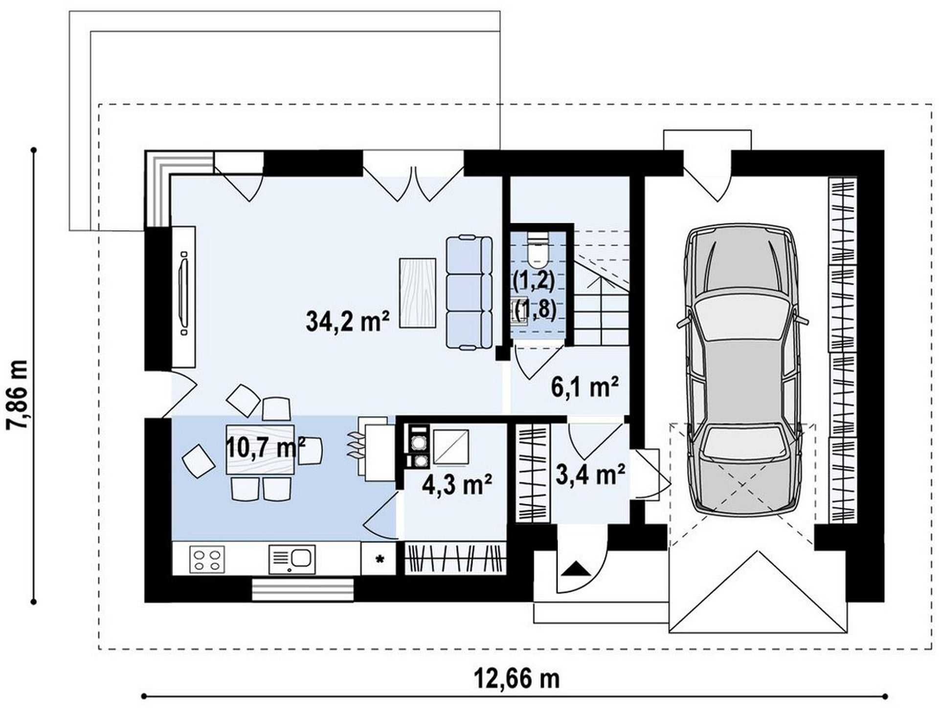 План 1-го этажа