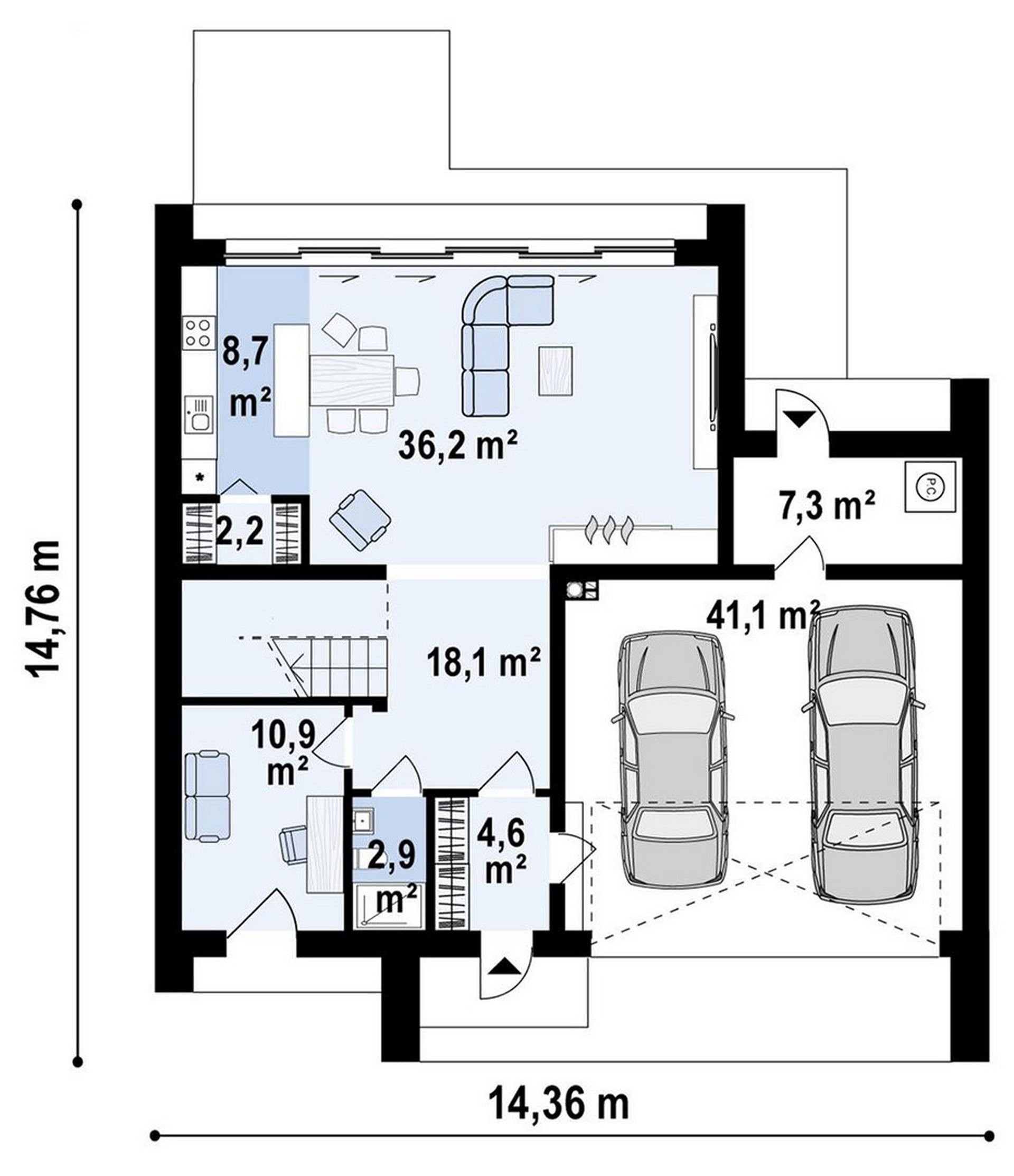 План 1-го этажа