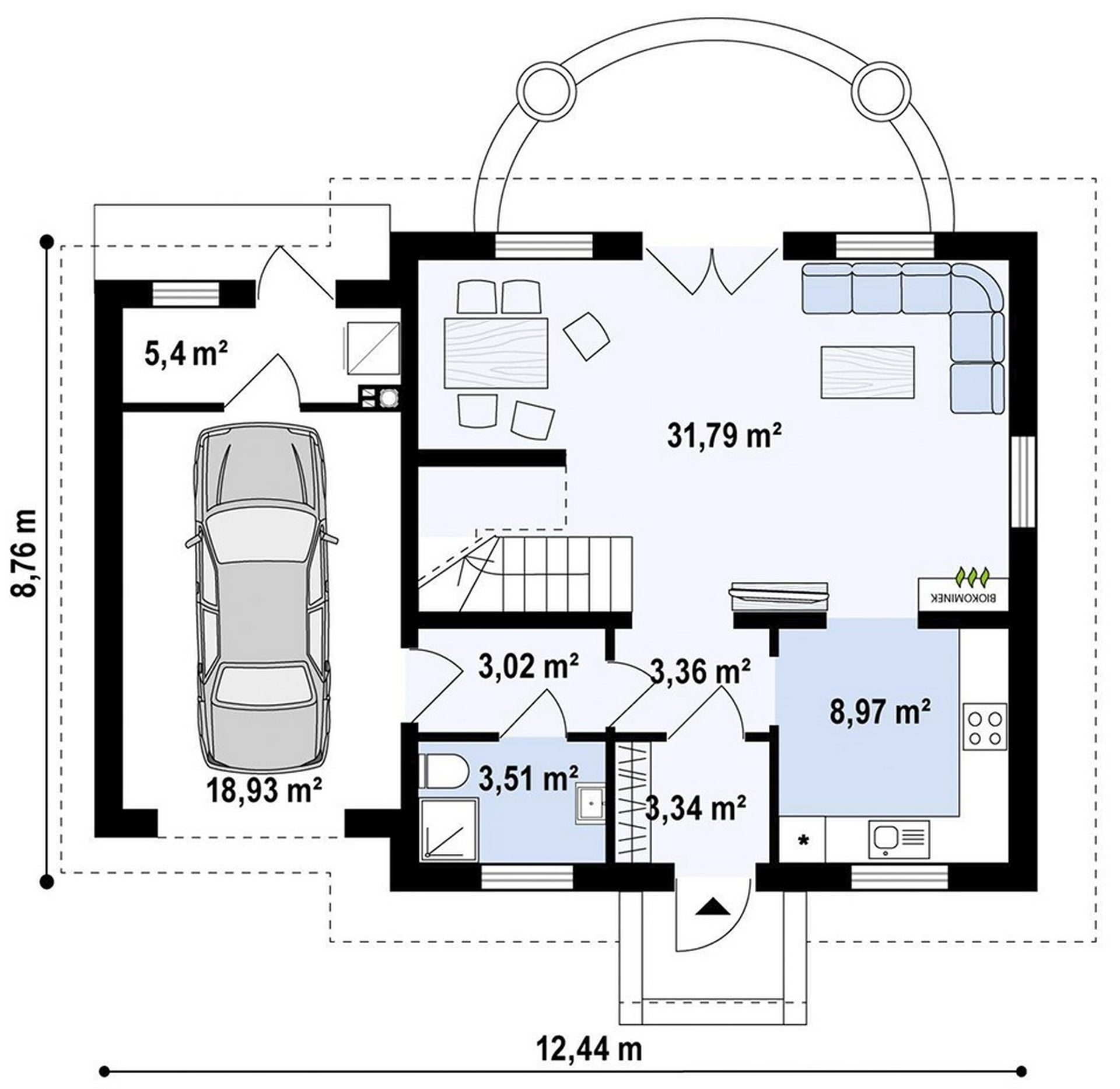 План 1-го этажа