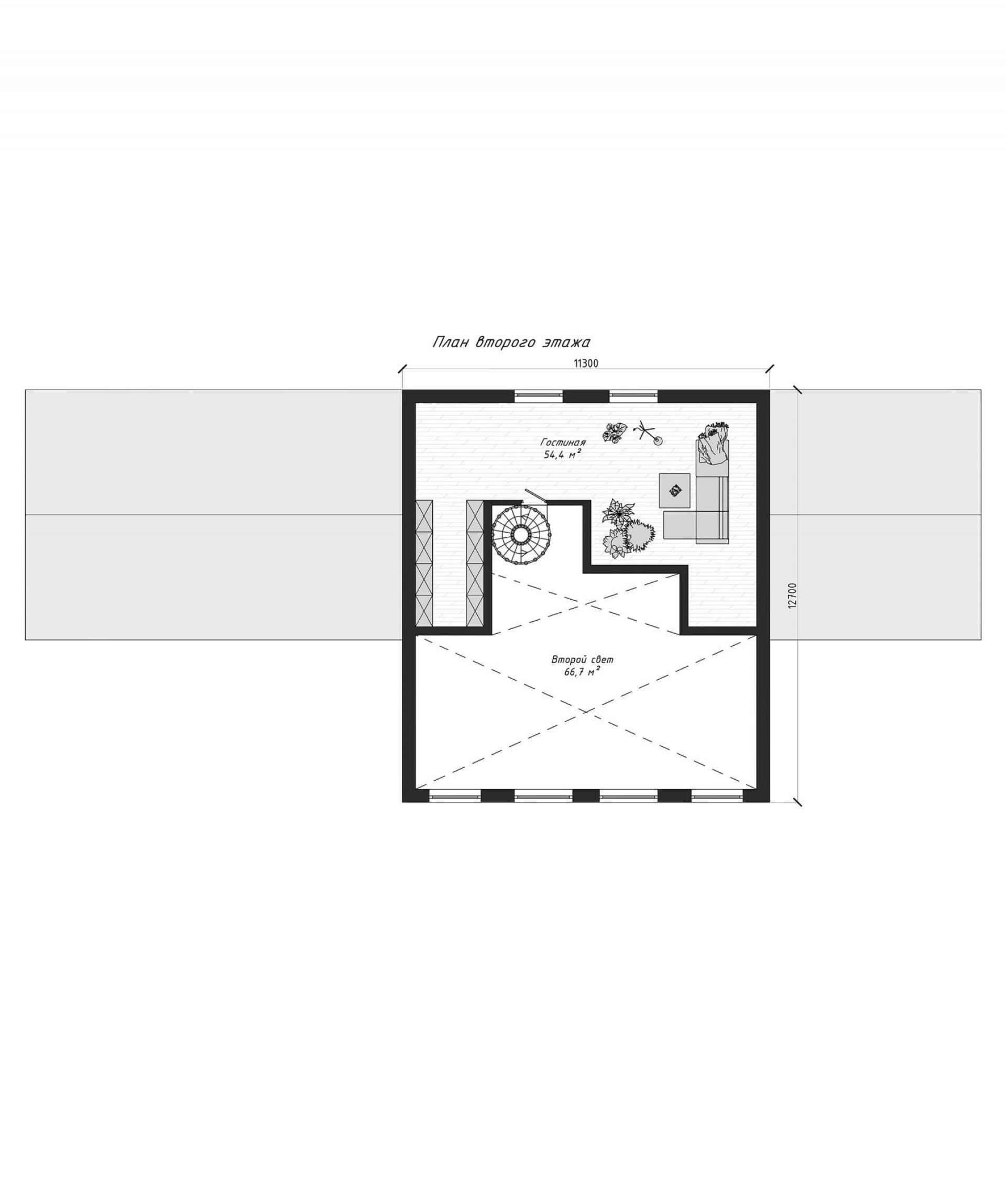 План второго этажа