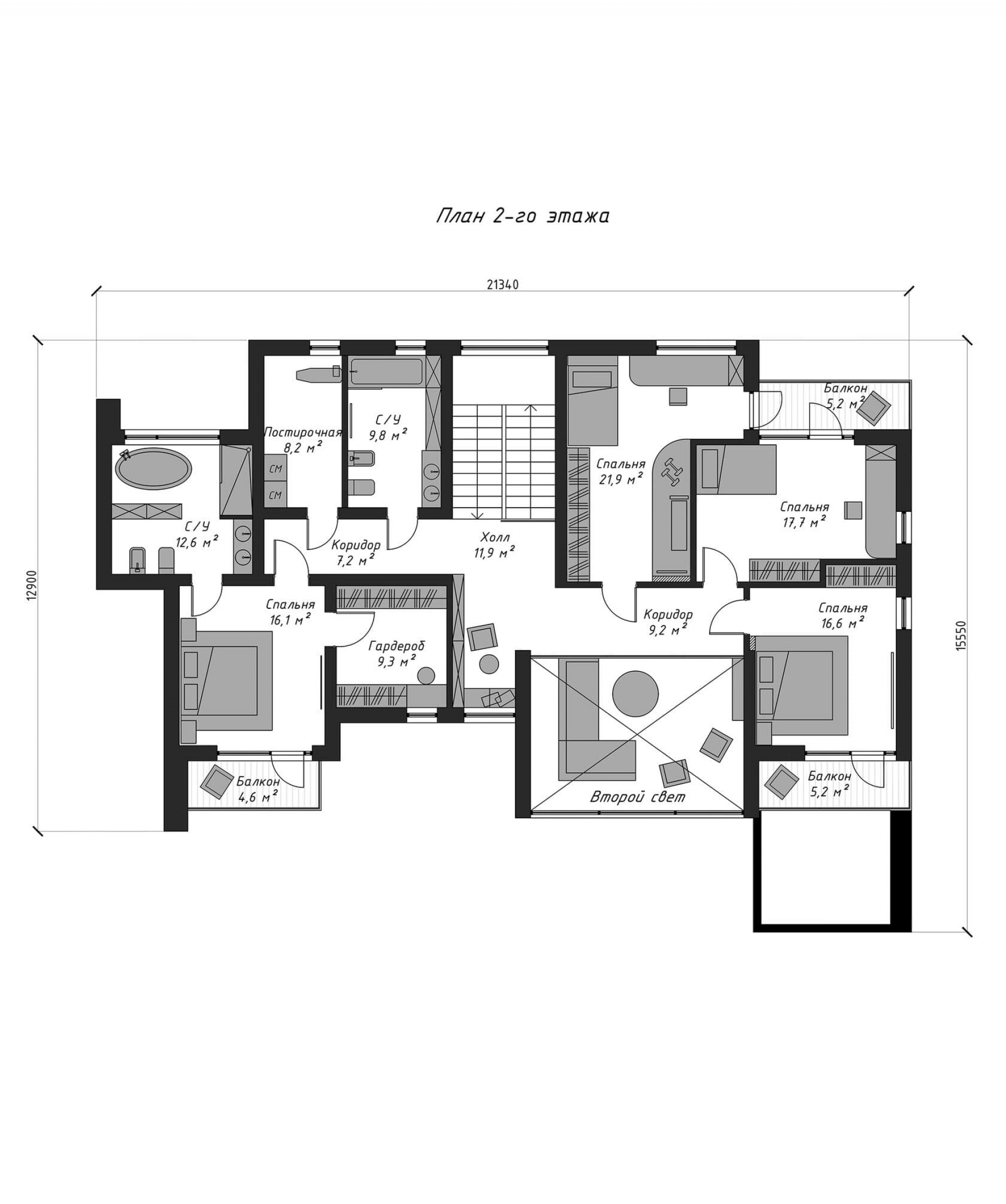 План 2-го этажа