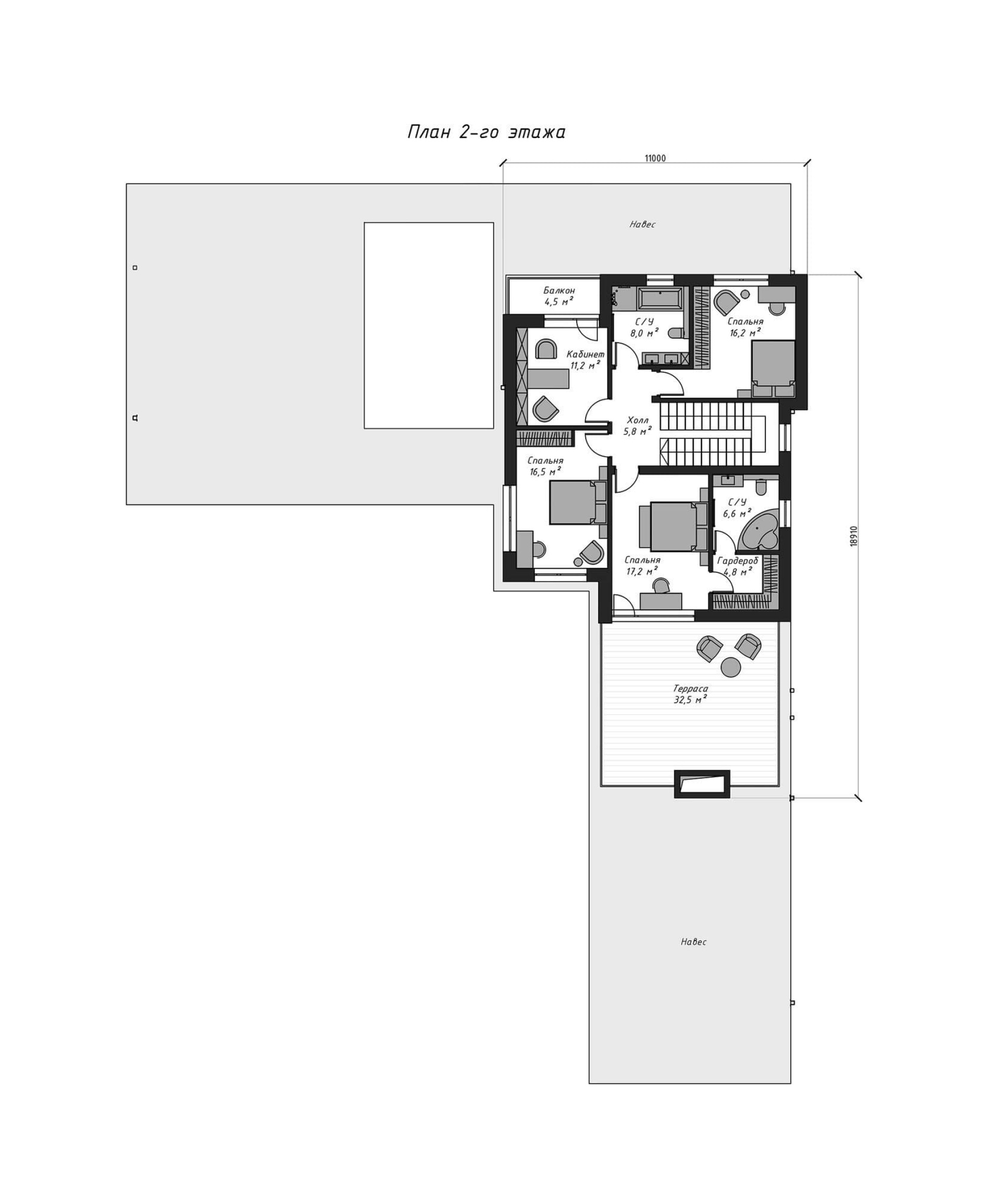 План 2-го этажа