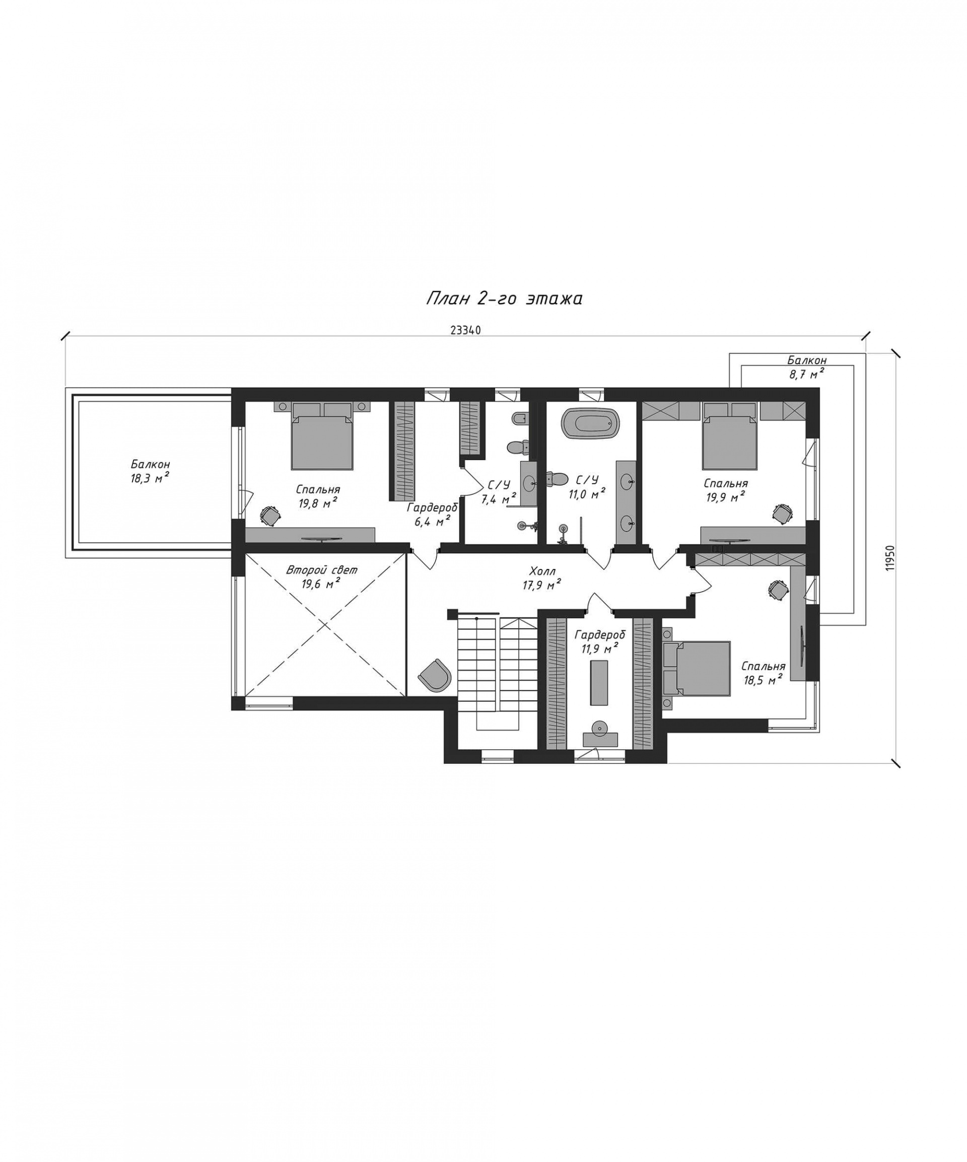 План 2-го этажа