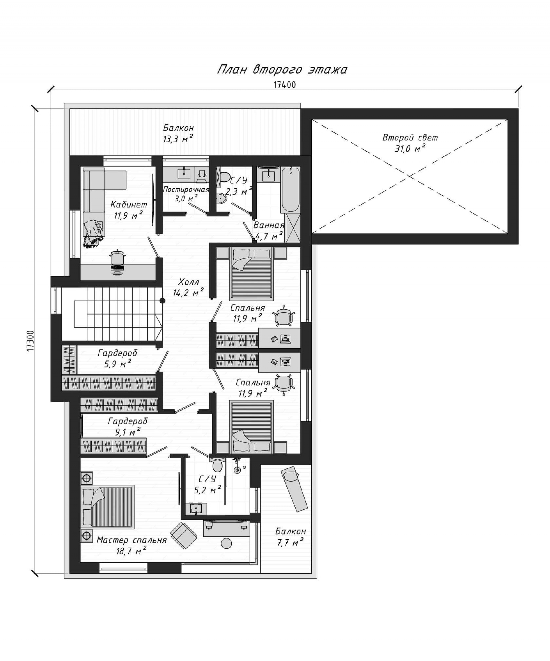 План 2-го этажа