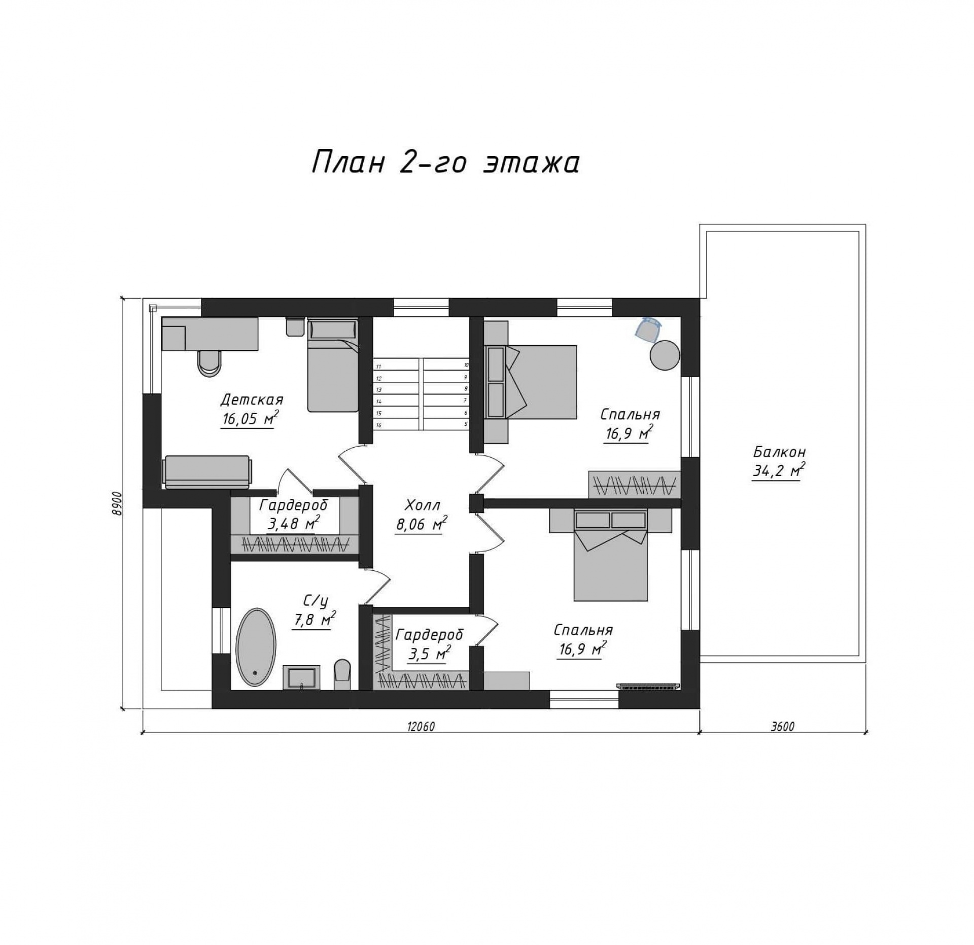 План 2-го этажа