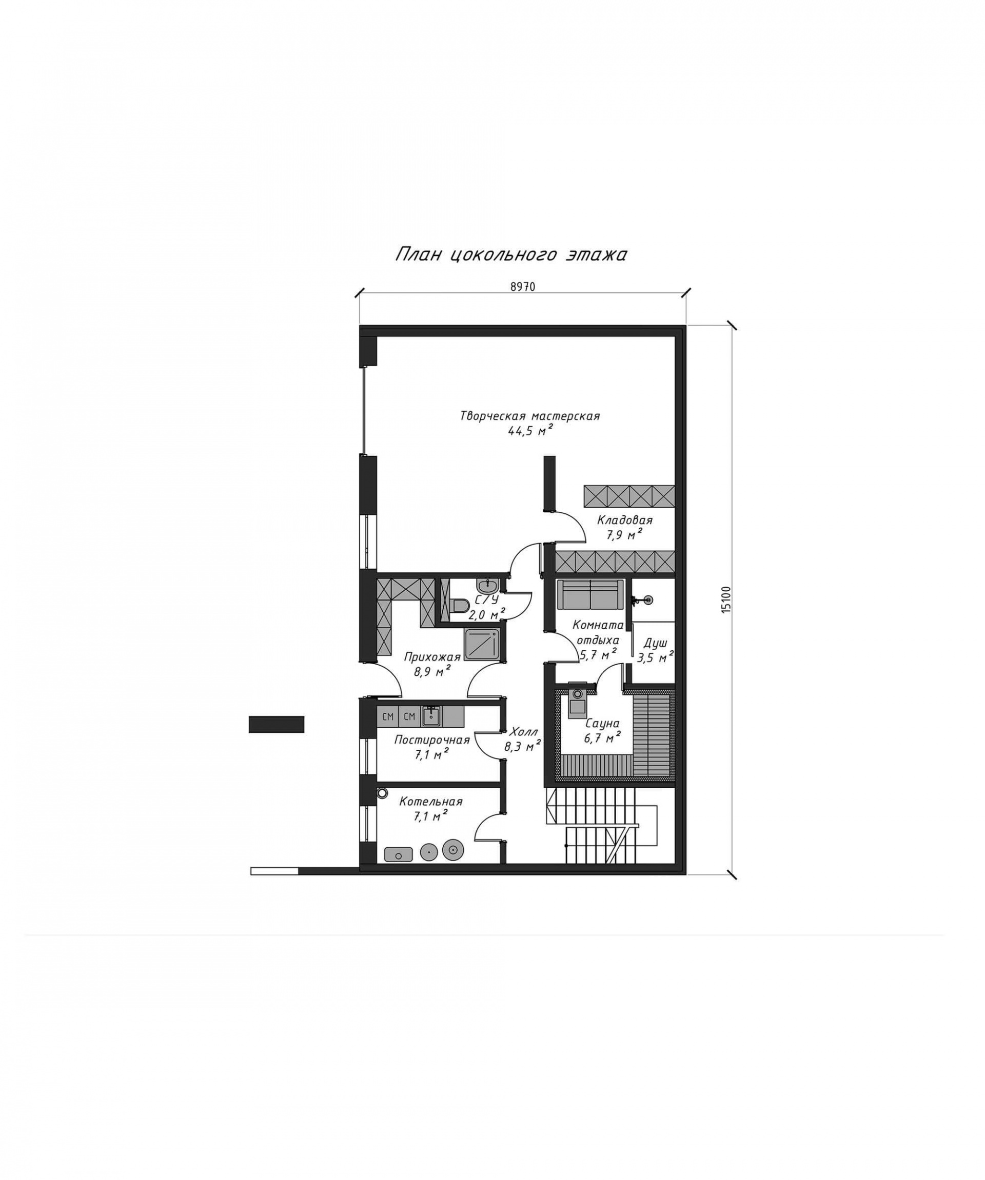 План цокольного этажа