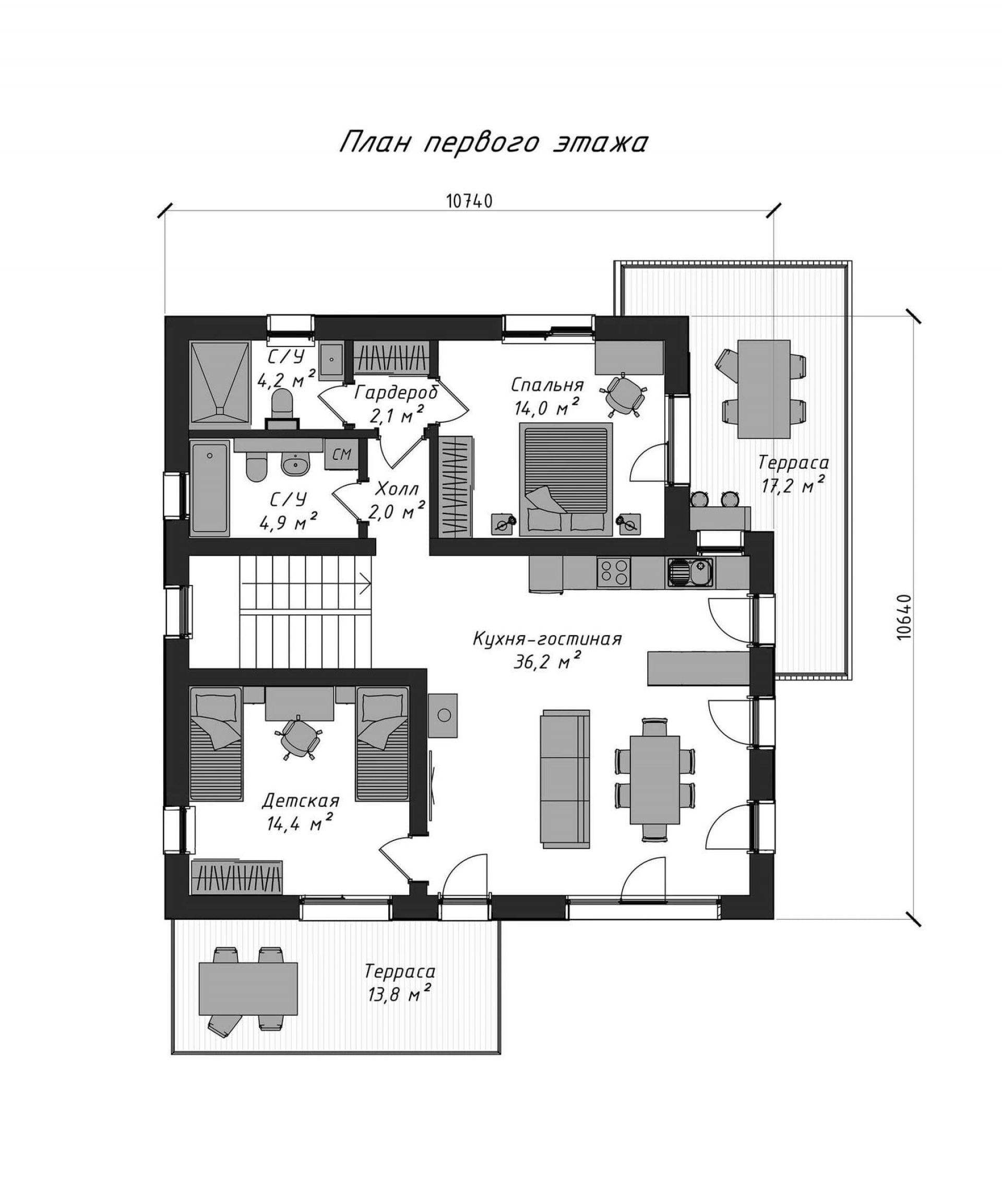 План 1-го этажа