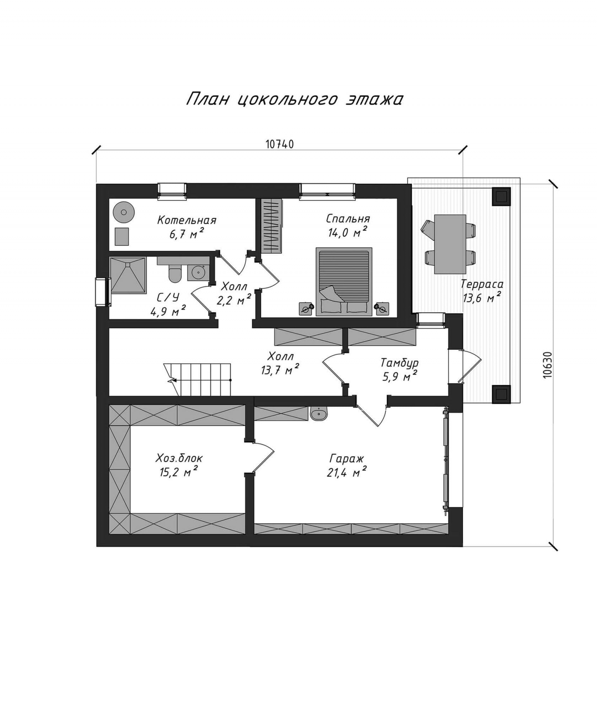 План цокольного этажа