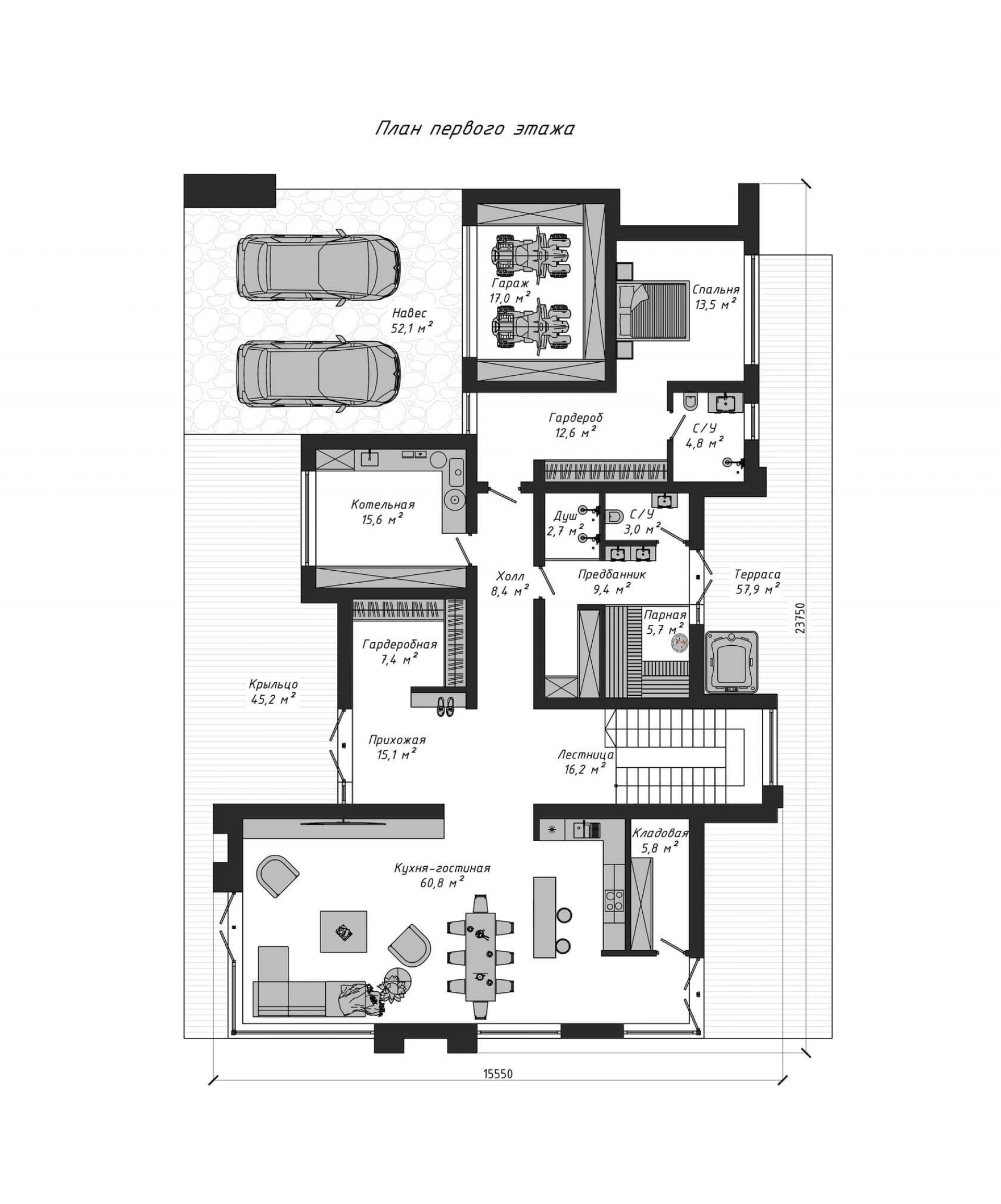 План 1-го этажа
