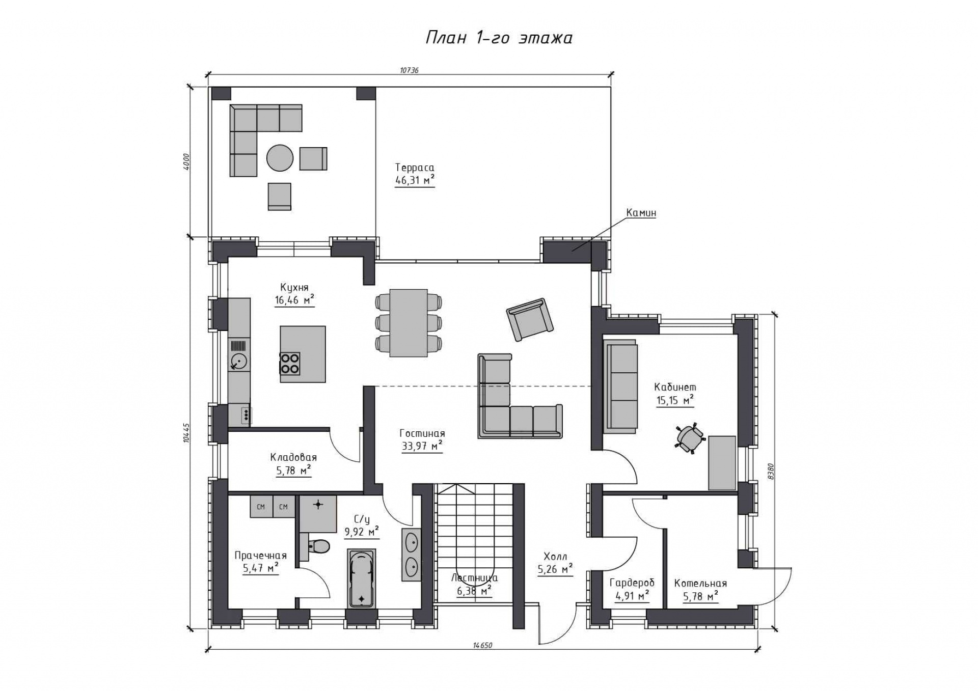 План 1-го этажа
