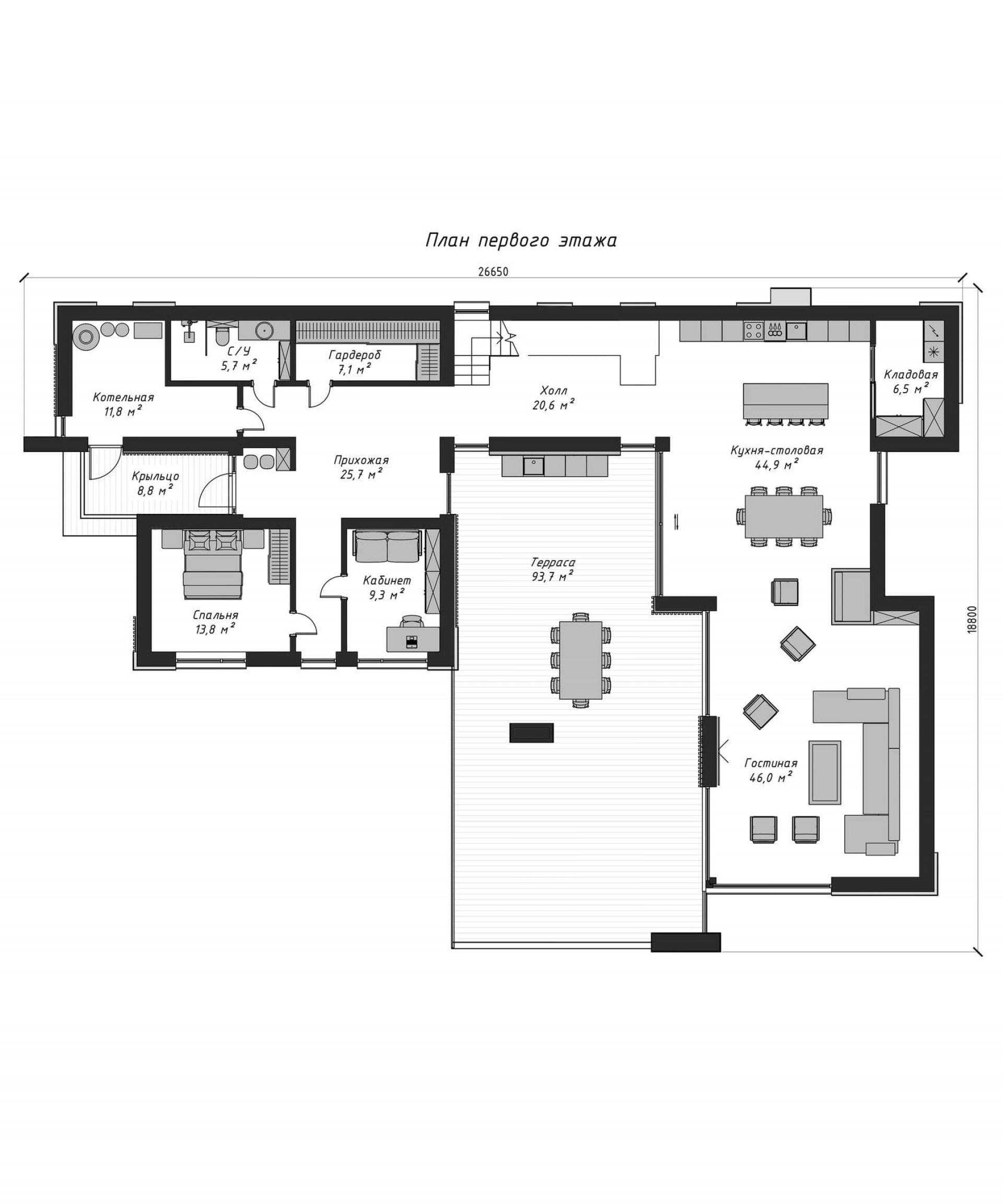 План 1-го этажа