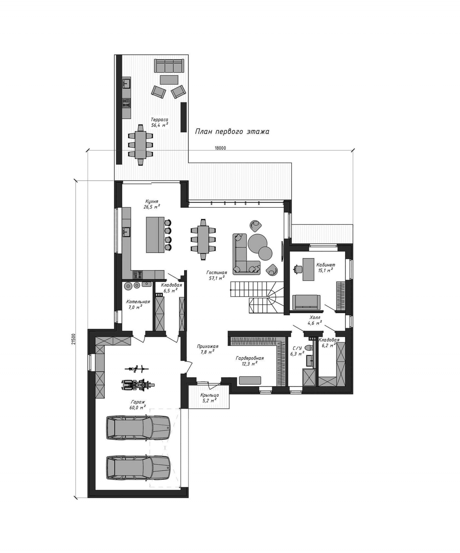 План 1-го этажа