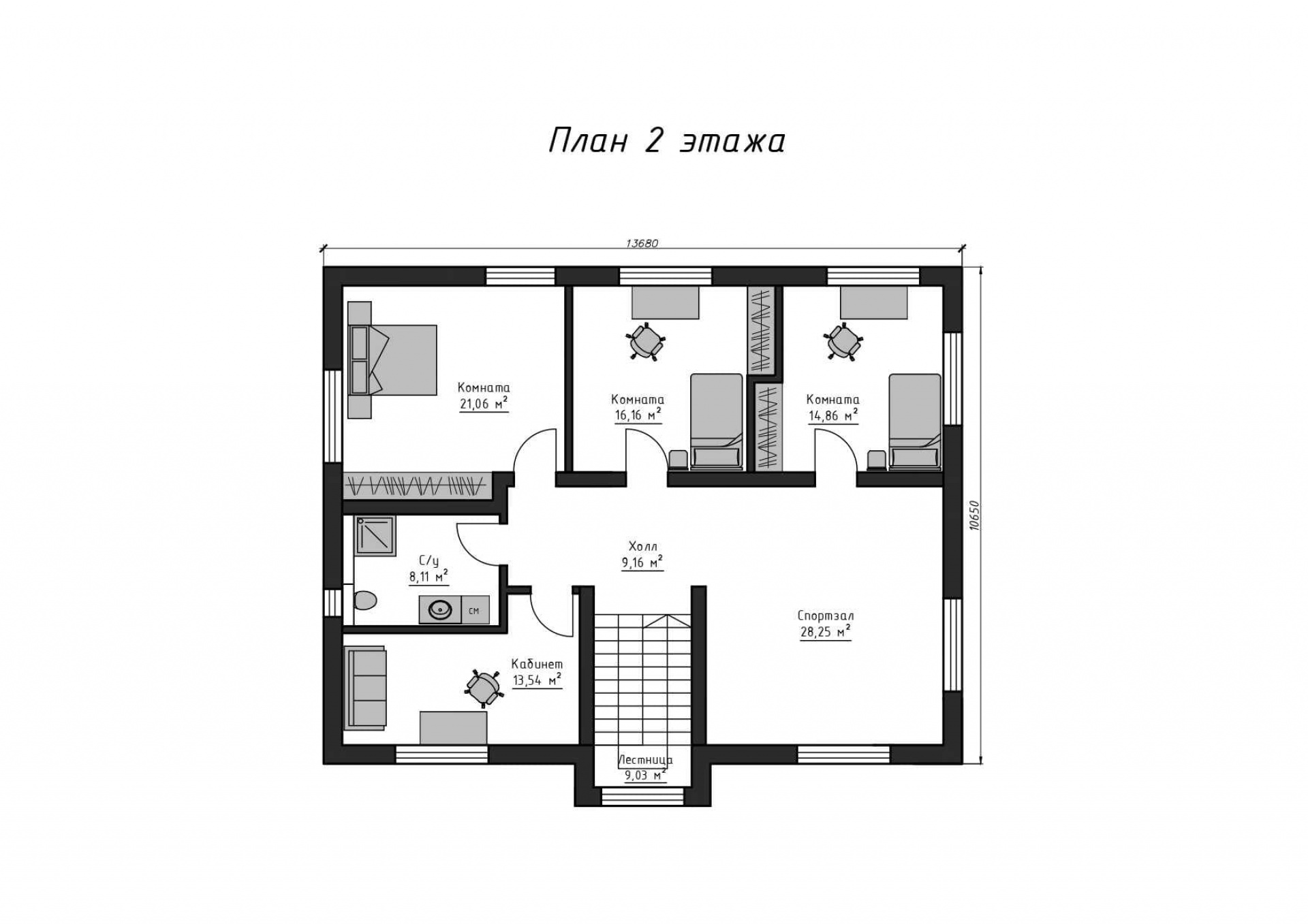 План 2-го этажа