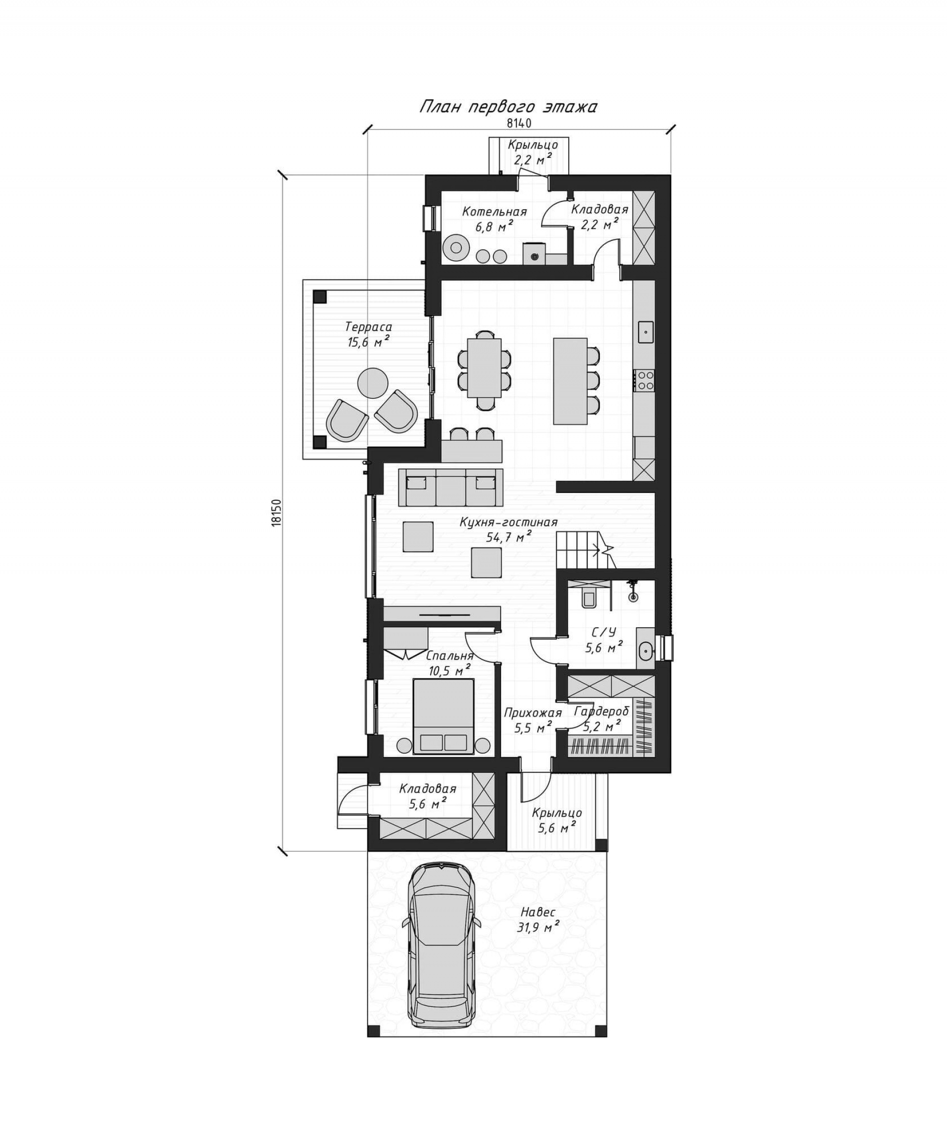 План 1-го этажа