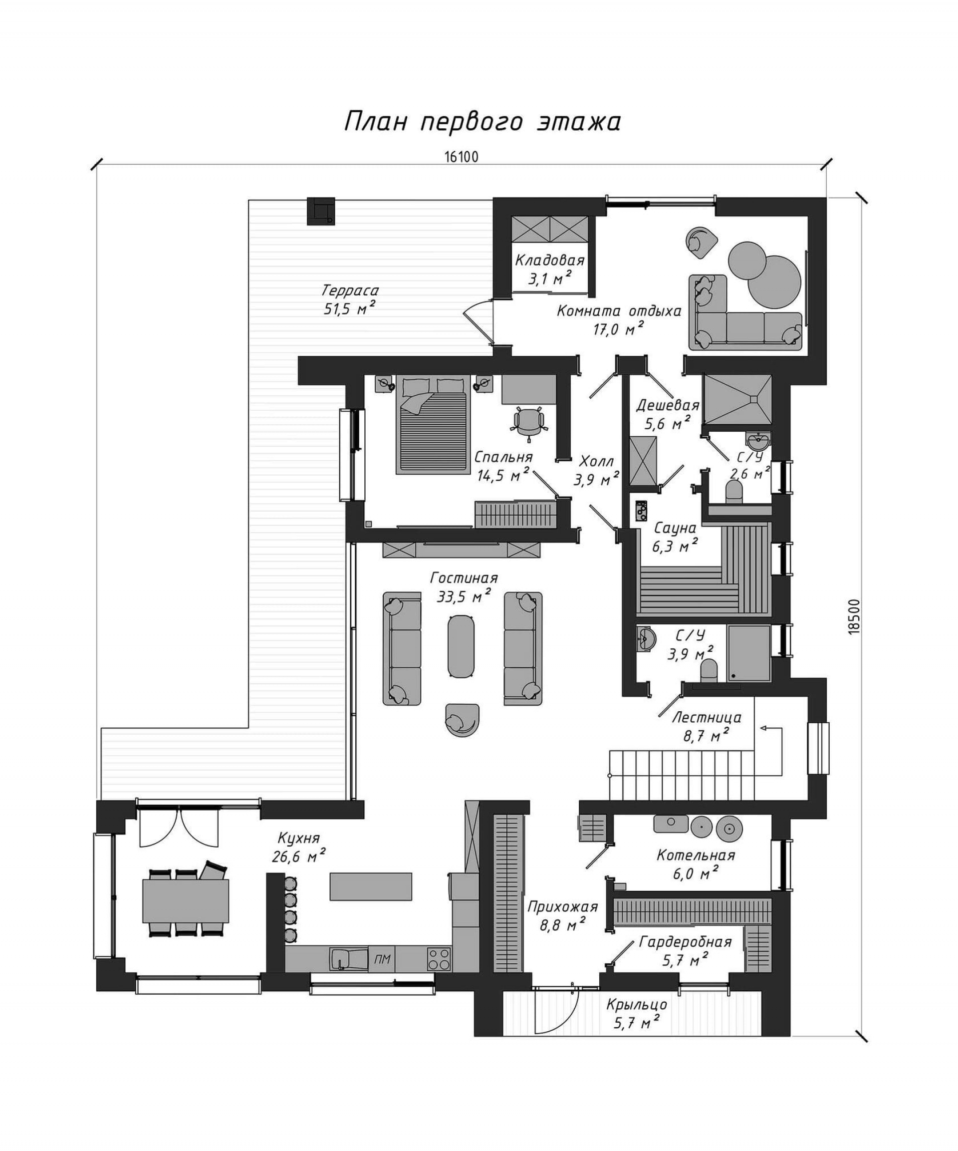 План 1-го этажа